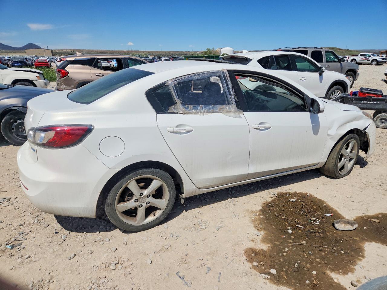2013 Mazda 3 I White vin: JM1BL1W76D1791306