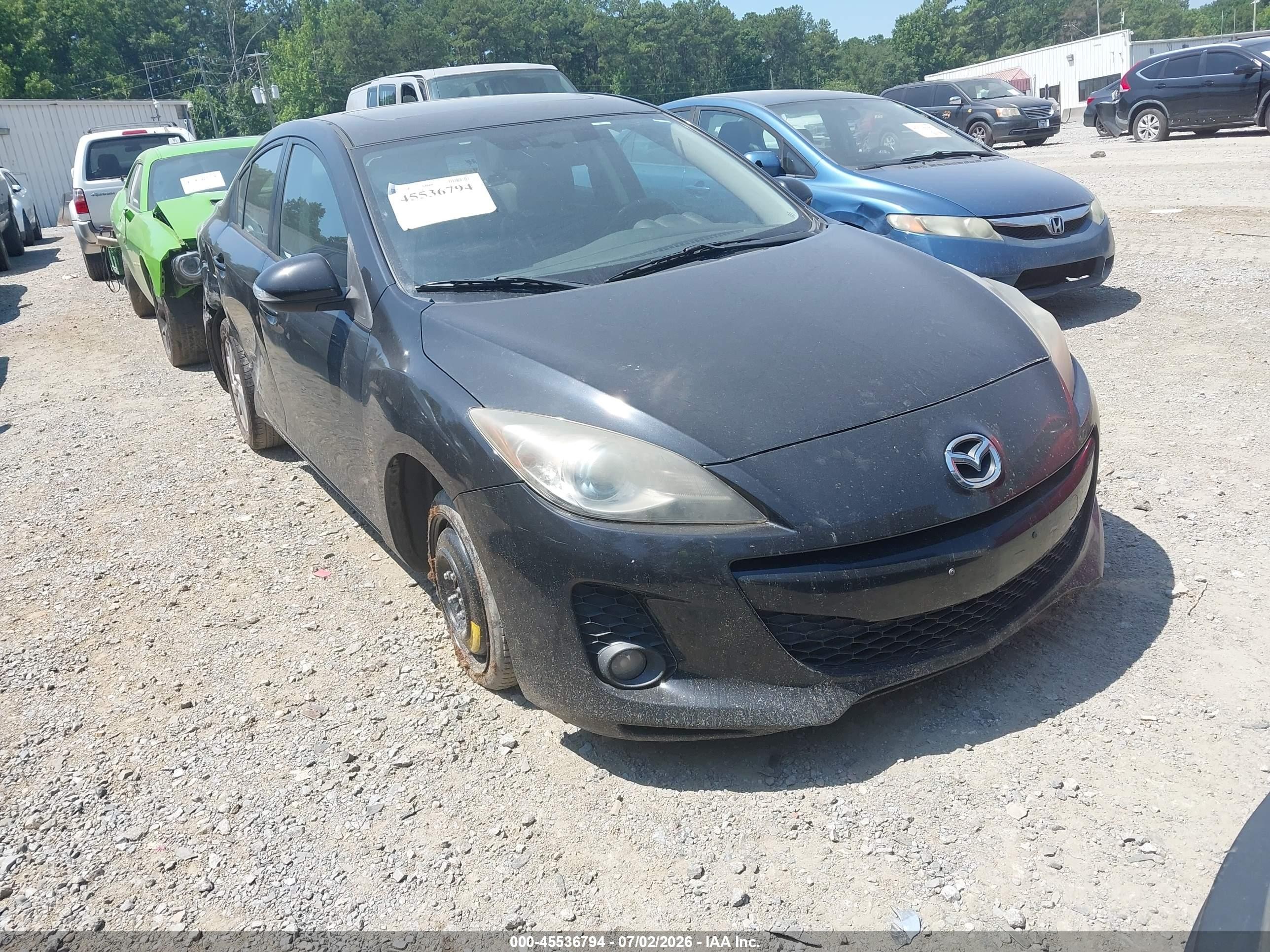 2013 Mazda Mazda3 I Grand Touring Gray vin: JM1BL1W77D1721703