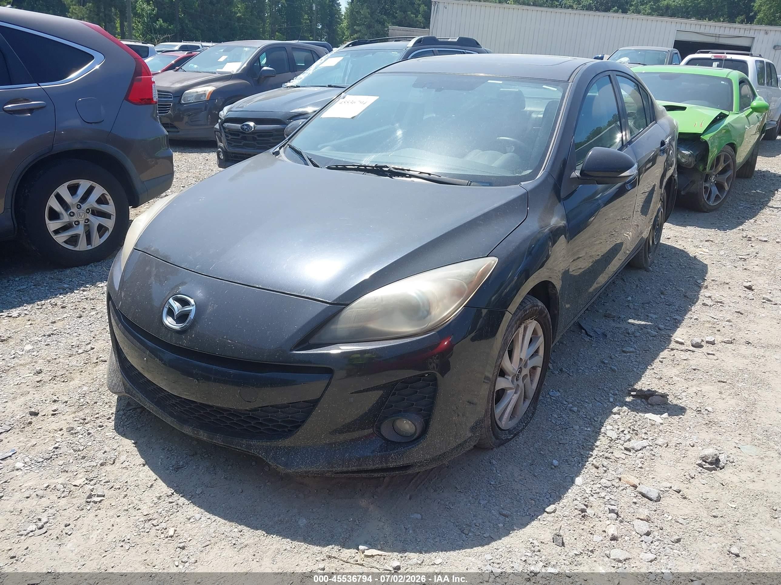 2013 Mazda Mazda3 I Grand Touring Gray vin: JM1BL1W77D1721703