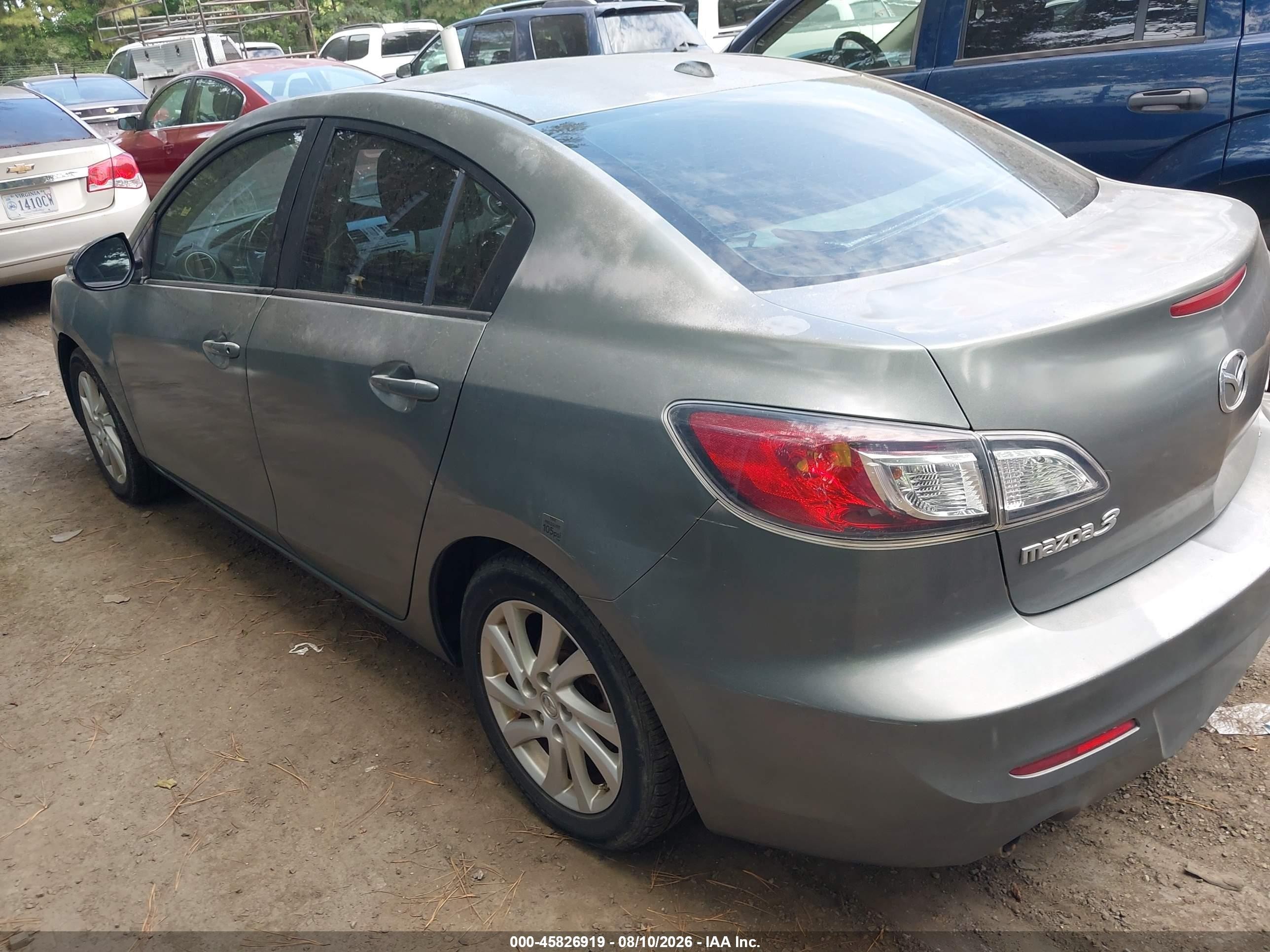2012 Mazda Mazda3 I Grand Touring Gray vin: JM1BL1W78C1647206