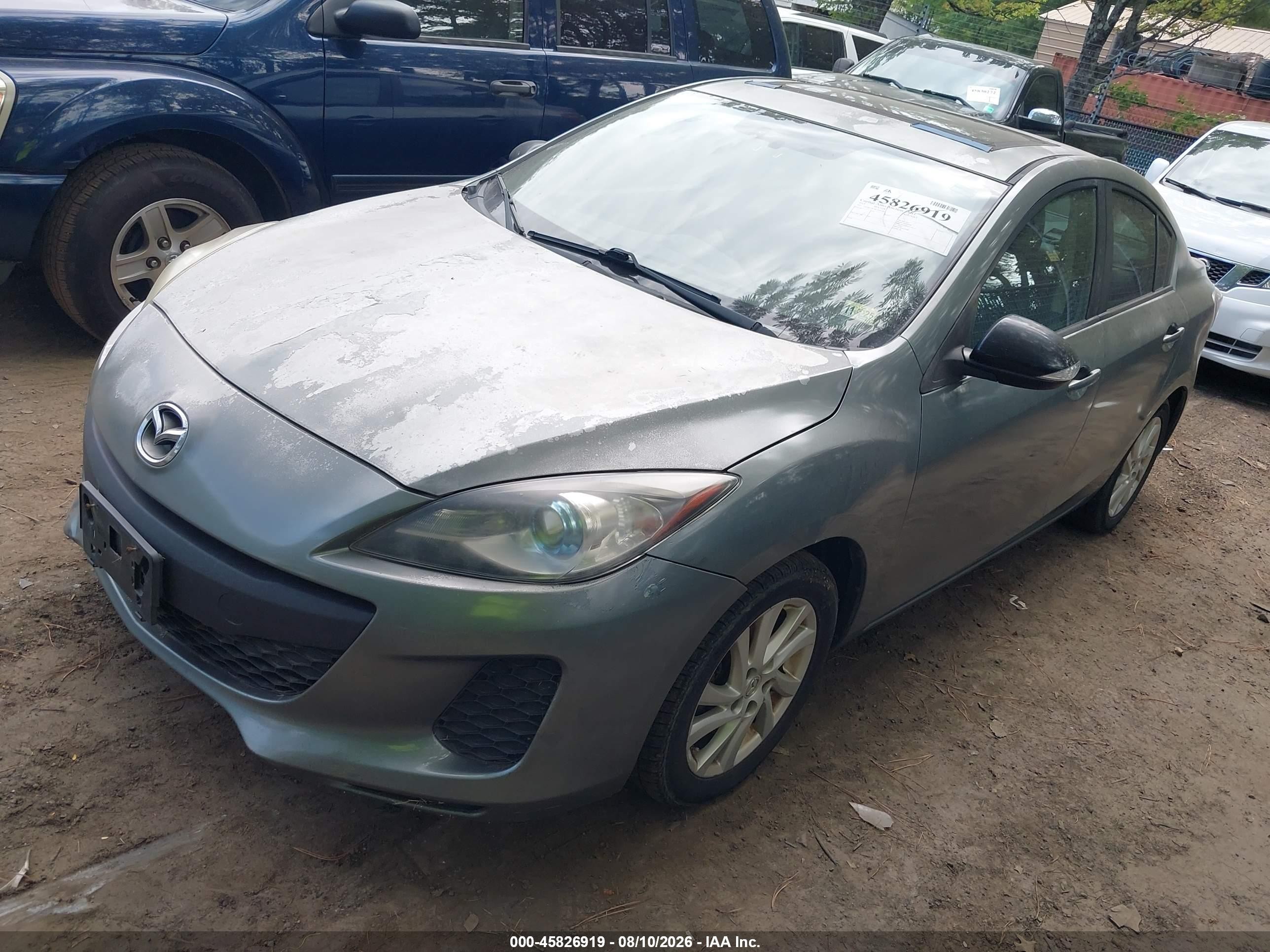 2012 Mazda Mazda3 I Grand Touring Gray vin: JM1BL1W78C1647206