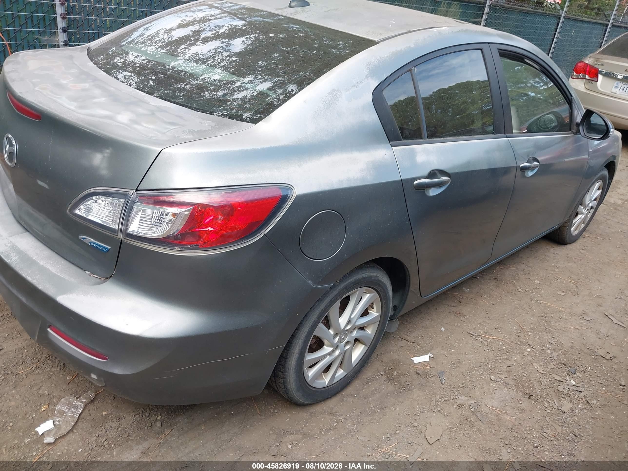 2012 Mazda Mazda3 I Grand Touring Gray vin: JM1BL1W78C1647206