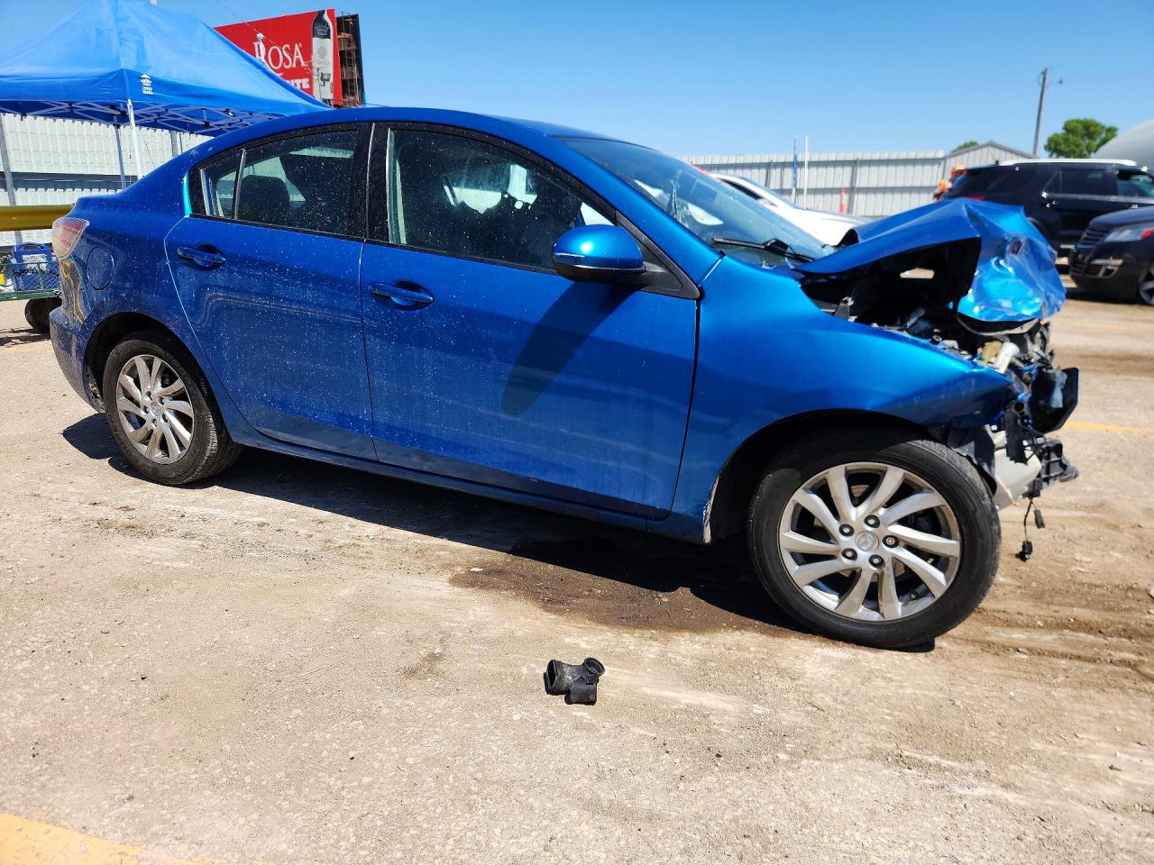 2012 Mazda 3 I Blue vin: JM1BL1W7XC1580902