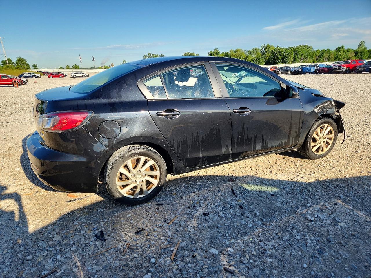 2012 Mazda 3 I Black vin: JM1BL1W7XC1671331