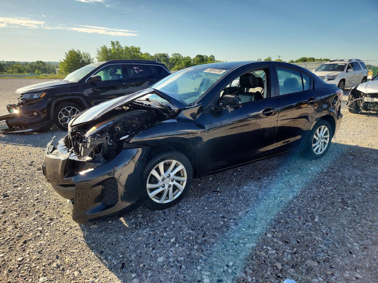 2012 Mazda 3 I Black vin: JM1BL1W7XC1671331