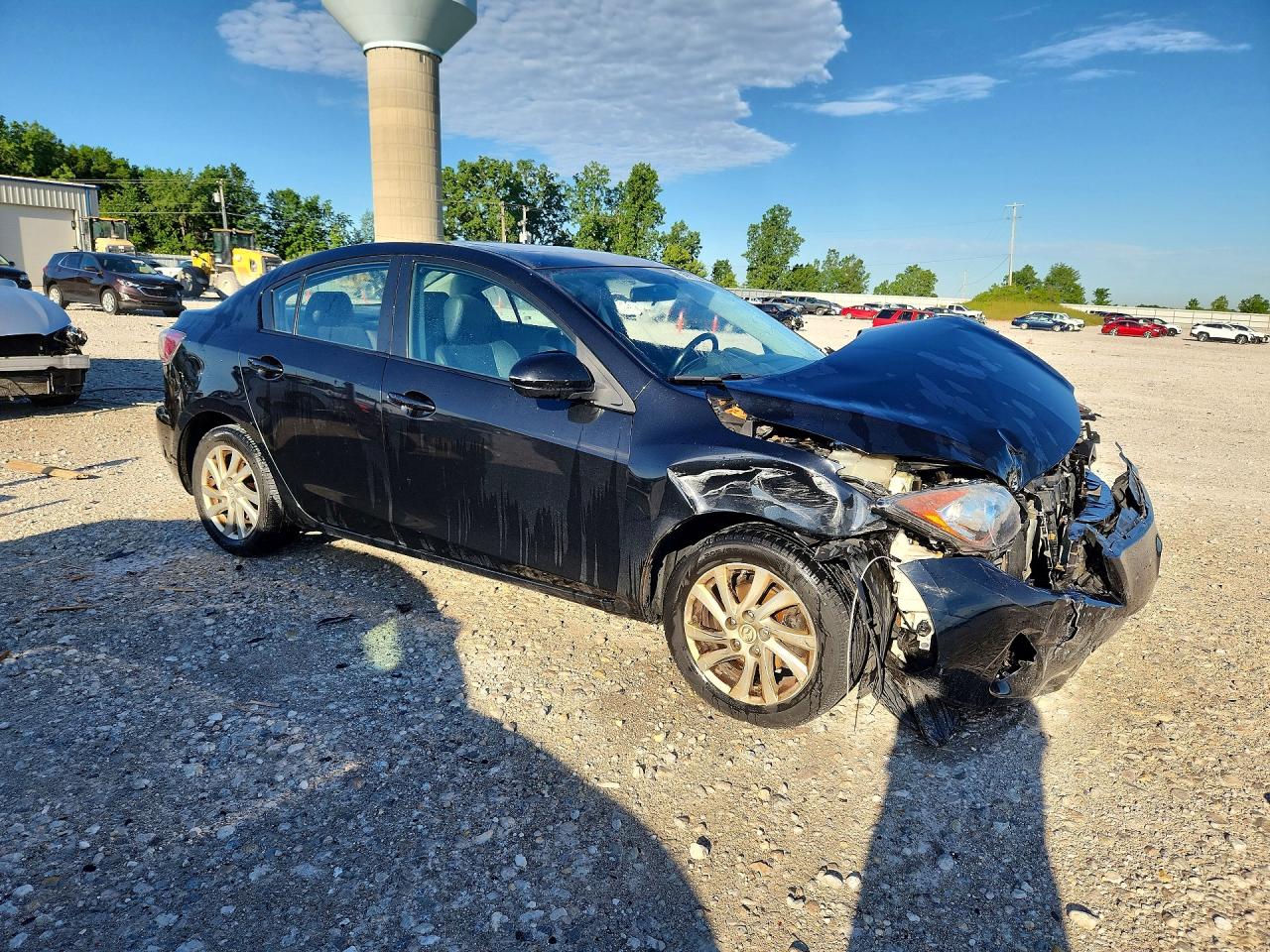 2012 Mazda 3 I Black vin: JM1BL1W7XC1671331