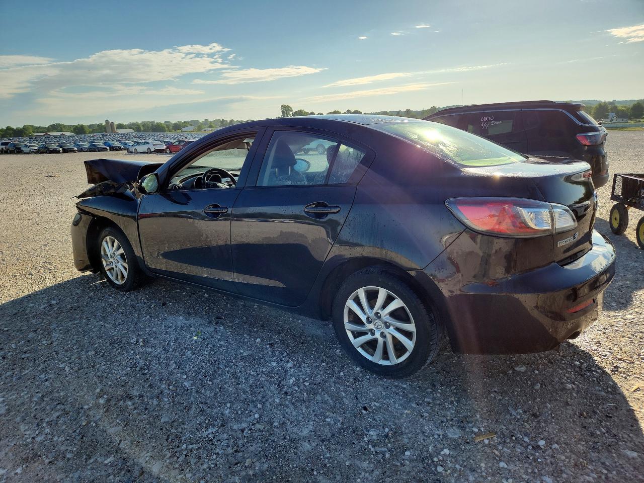 2012 Mazda 3 I Black vin: JM1BL1W7XC1671331
