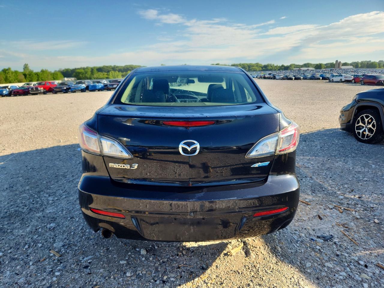 2012 Mazda 3 I Black vin: JM1BL1W7XC1671331