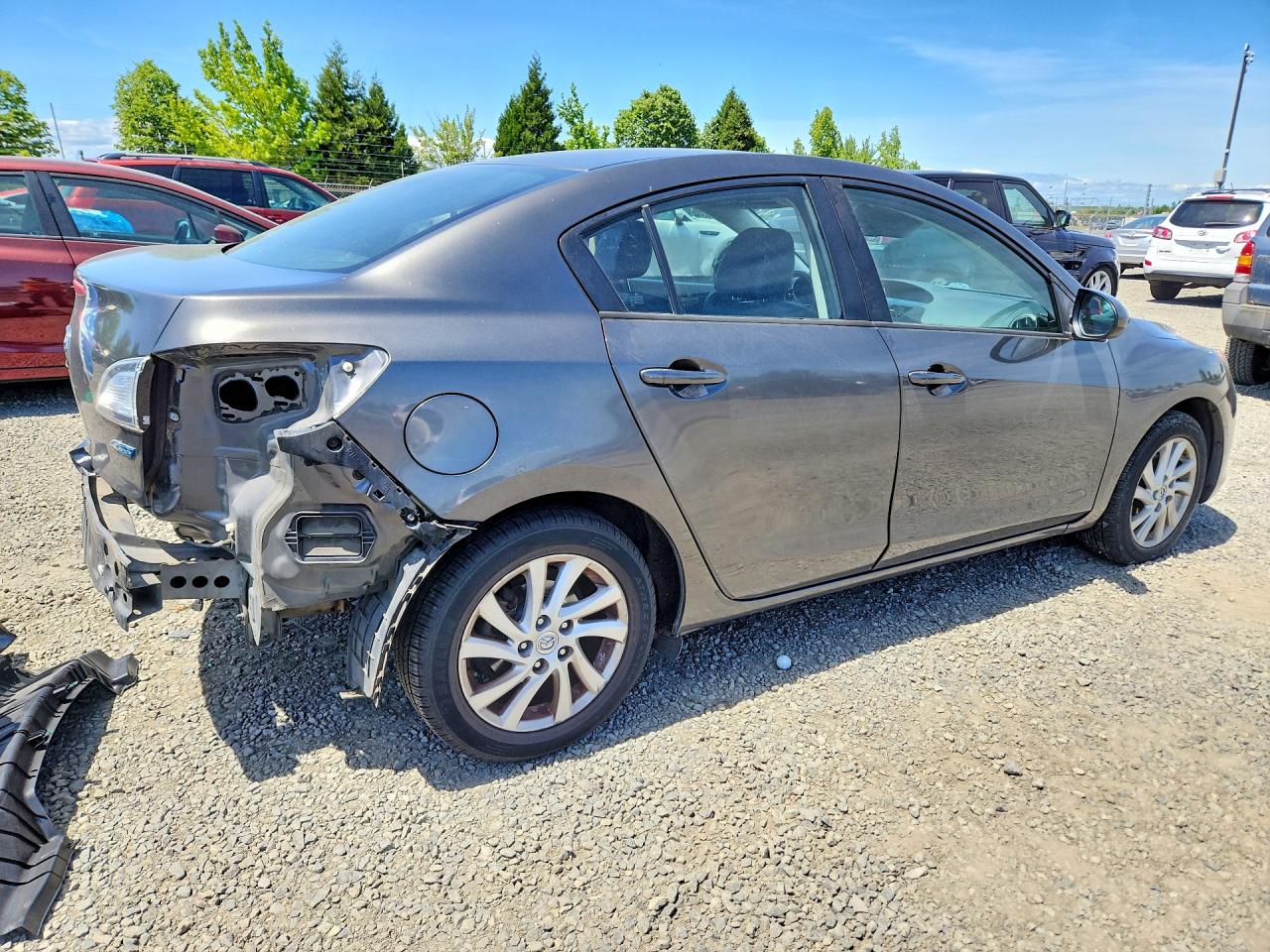2012 Mazda 3 I Серый vin: JM1BL1W80C1560764