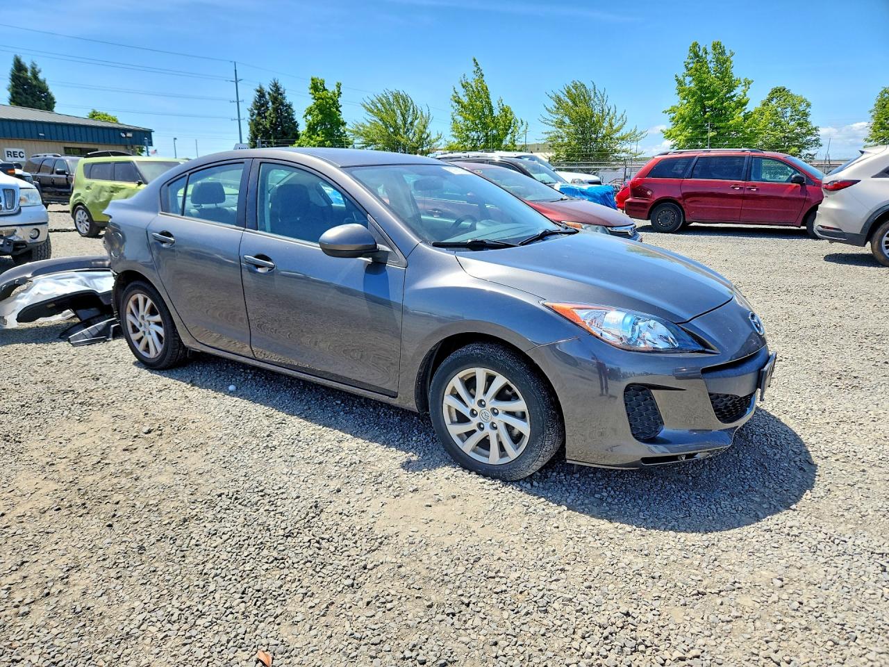 2012 Mazda 3 I Серый vin: JM1BL1W80C1560764