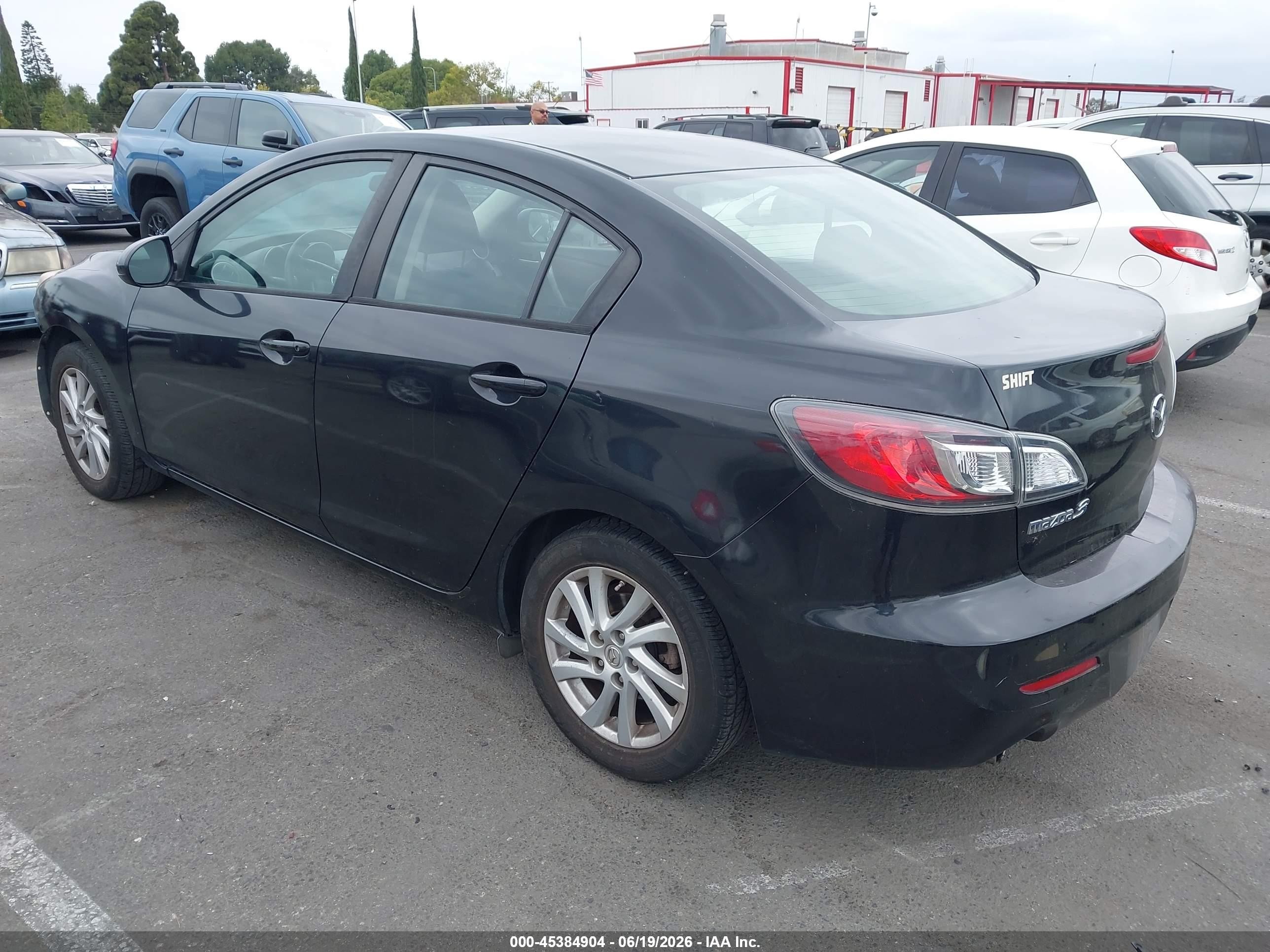 2012 Mazda Mazda3 I Grand Touring Black vin: JM1BL1W81C1547067