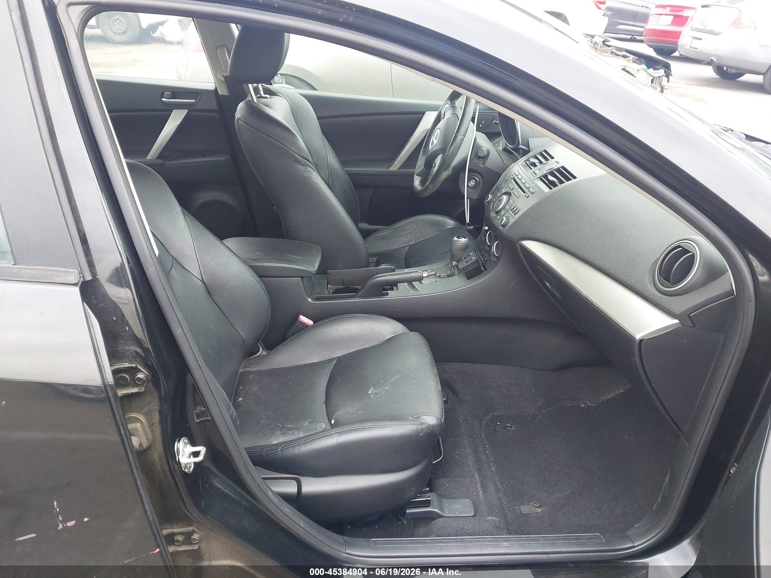 2012 Mazda Mazda3 I Grand Touring Black vin: JM1BL1W81C1547067