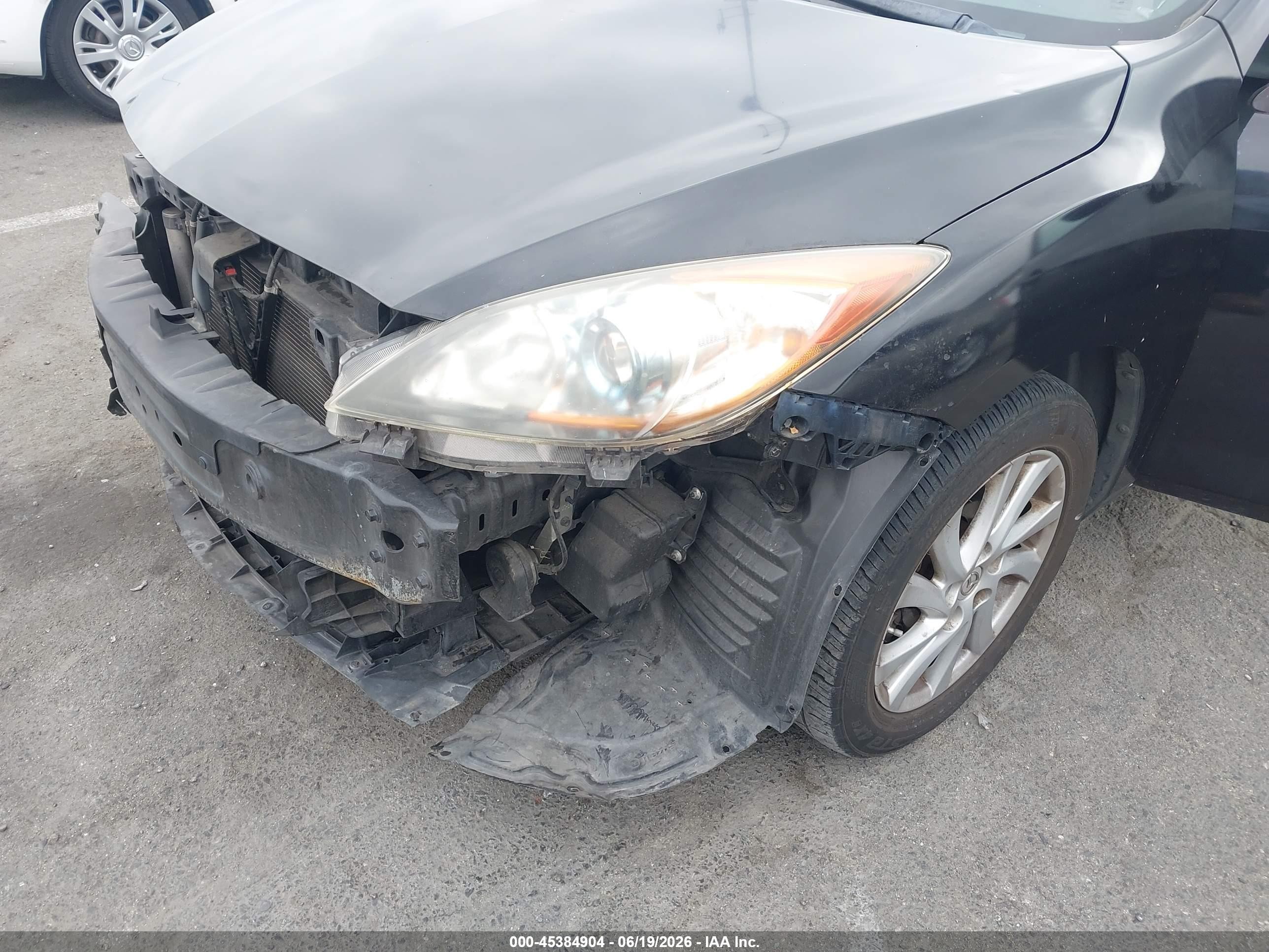 2012 Mazda Mazda3 I Grand Touring Black vin: JM1BL1W81C1547067