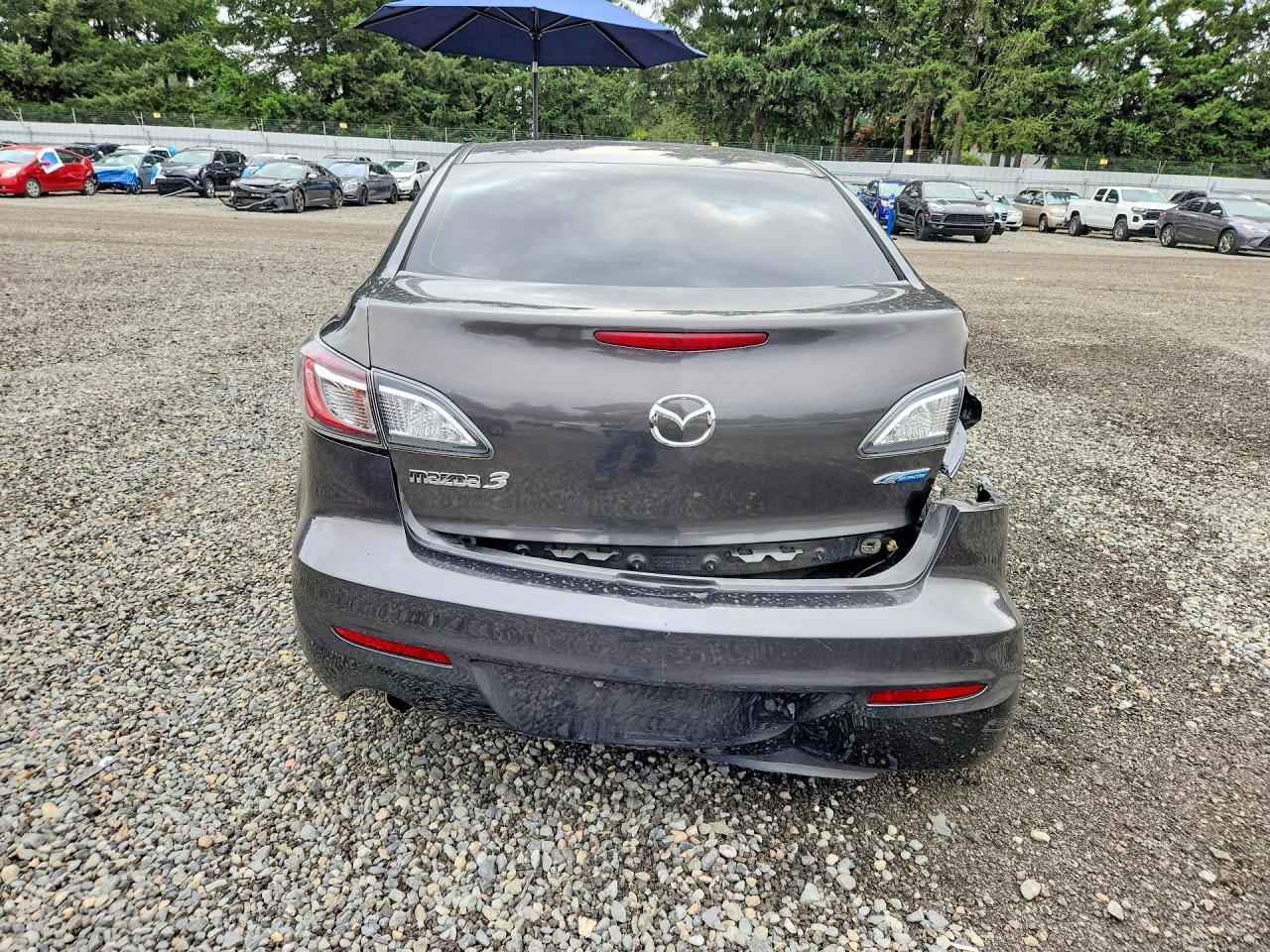 2012 Mazda 3 I Gray vin: JM1BL1W81C1675003