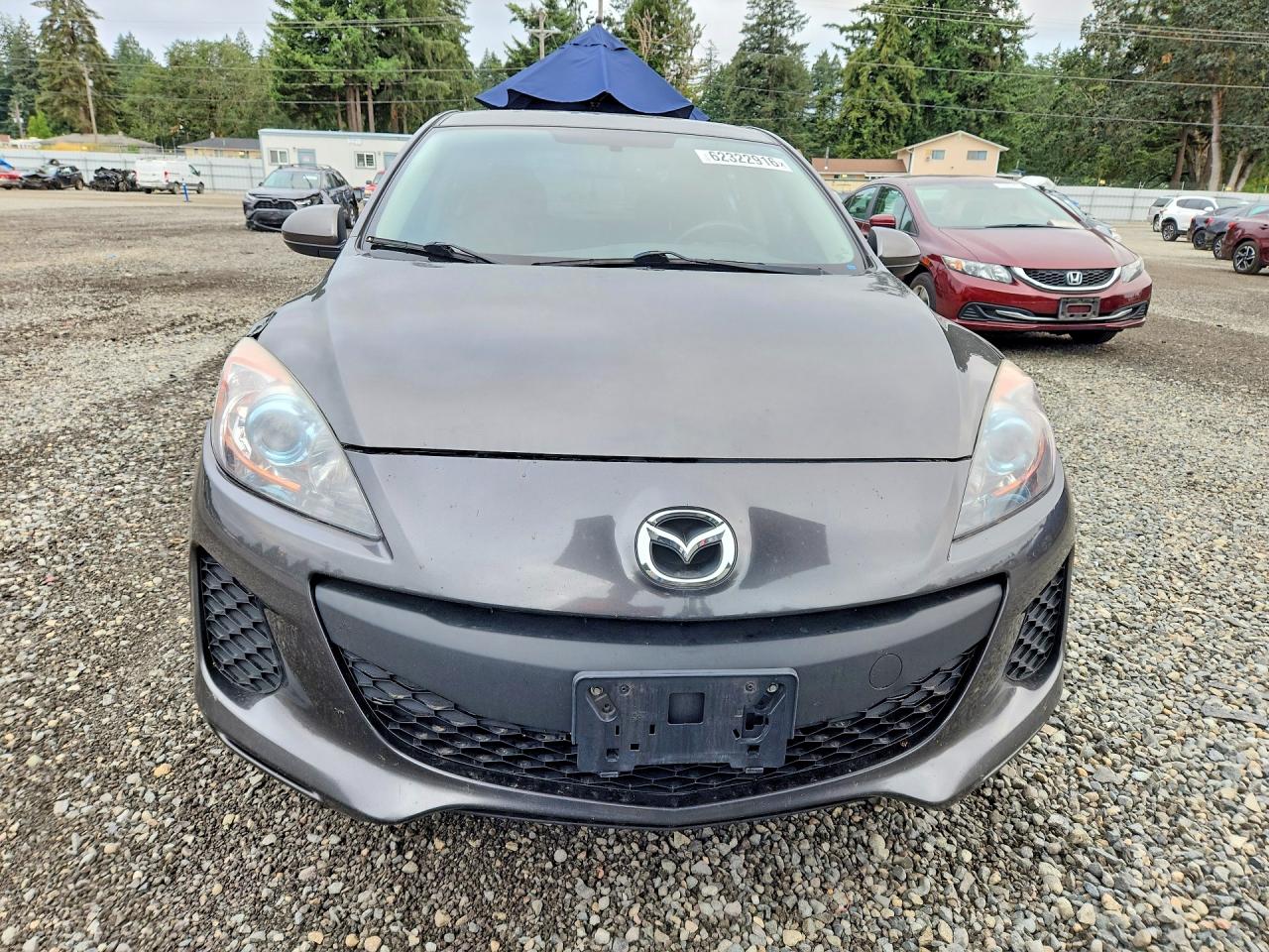 2012 Mazda 3 I Gray vin: JM1BL1W81C1675003