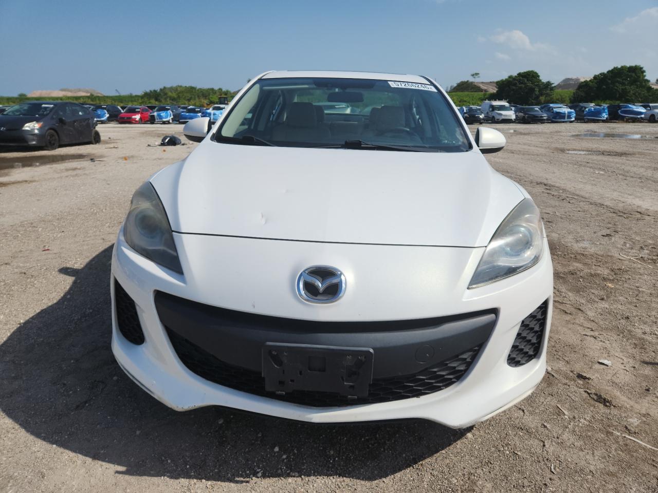 2012 Mazda 3 I White vin: JM1BL1W82C1692456