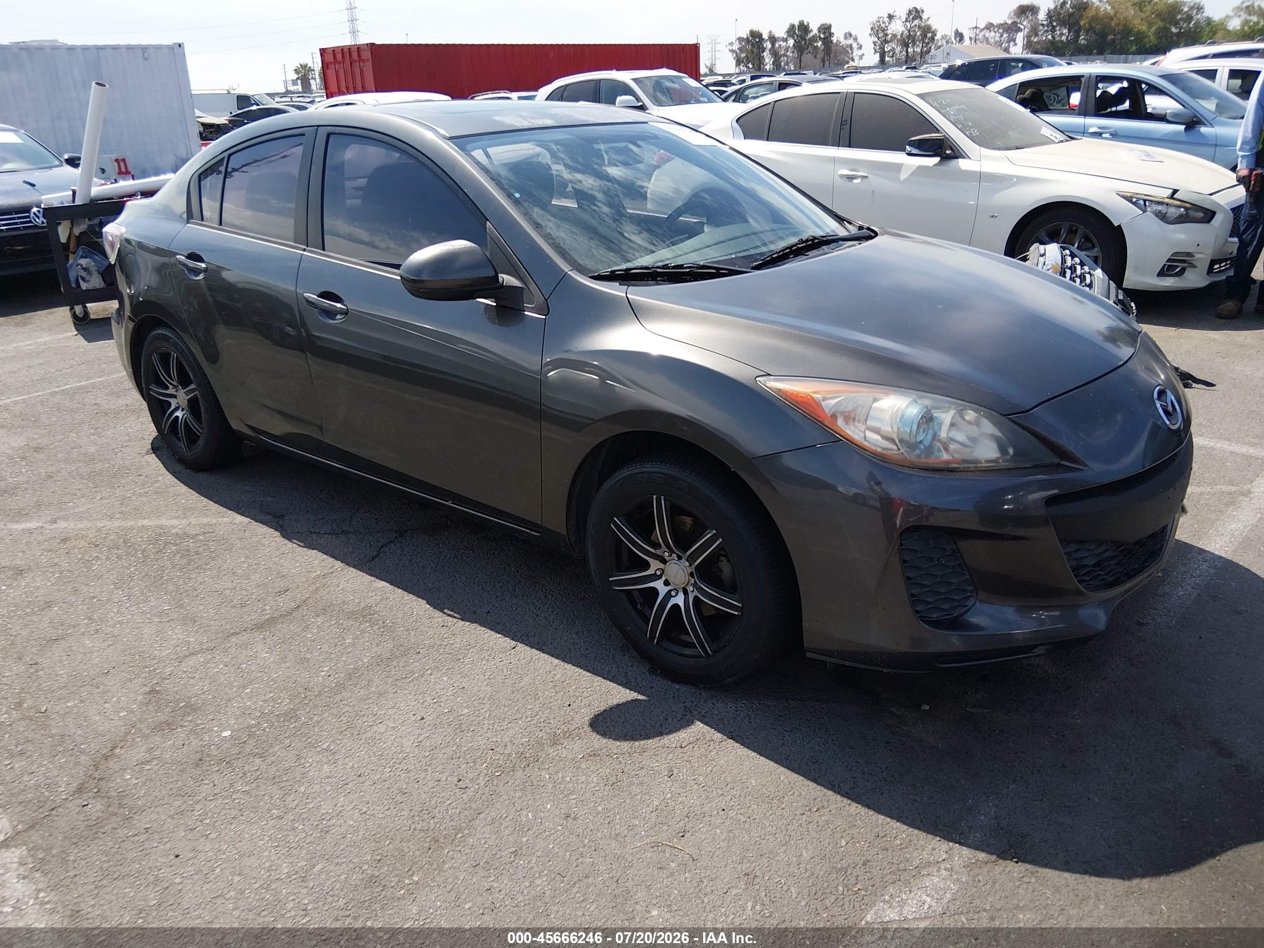 2012 Mazda Mazda3 I Grand Touring Gray vin: JM1BL1W84C1558595