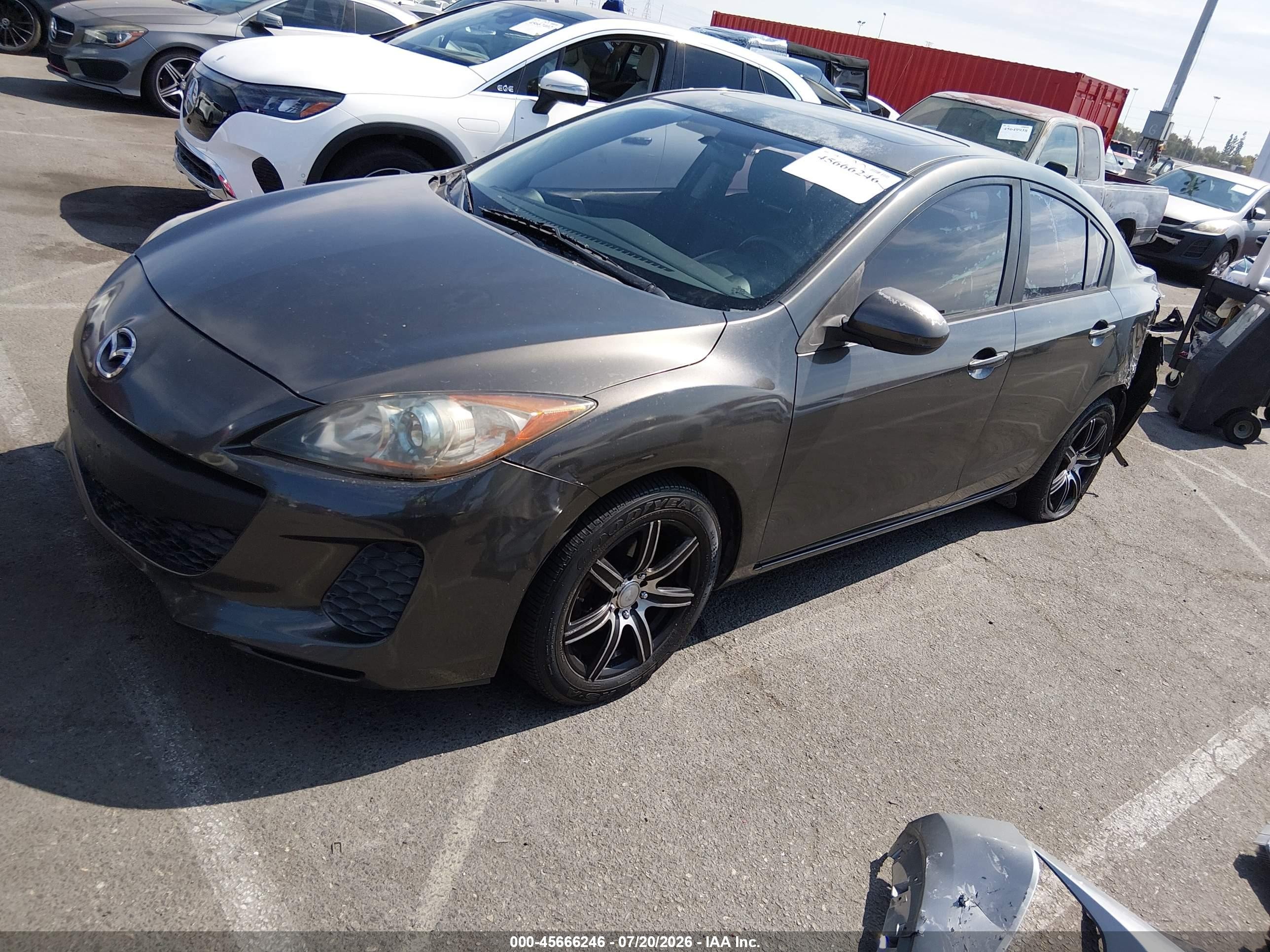 2012 Mazda Mazda3 I Grand Touring Серый vin: JM1BL1W84C1558595