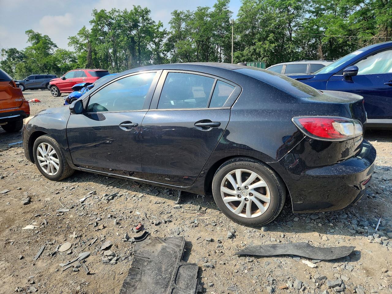 2012 Mazda 3 I Black vin: JM1BL1W85C1657586