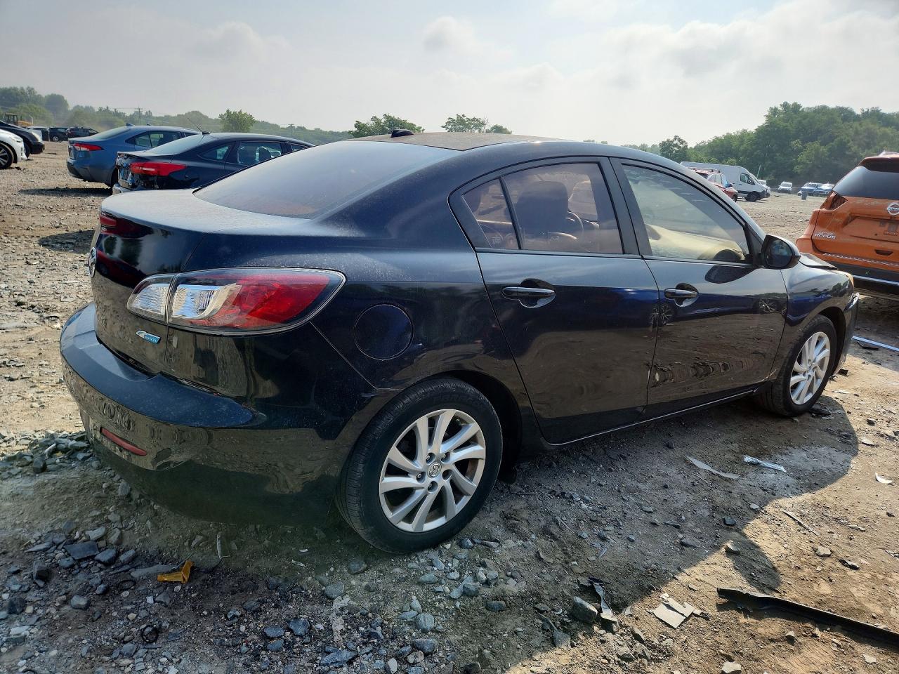 2012 Mazda 3 I Black vin: JM1BL1W85C1657586