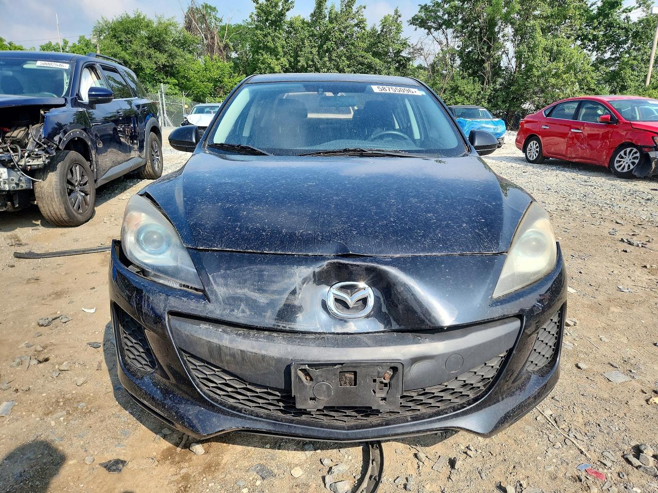 2012 Mazda 3 I Black vin: JM1BL1W85C1657586