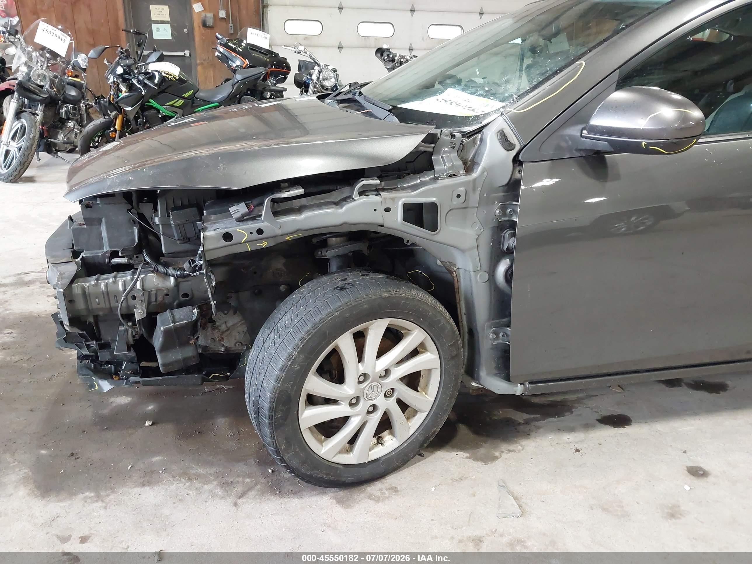 2012 Mazda Mazda3 I Grand Touring Серый vin: JM1BL1W85C1659936