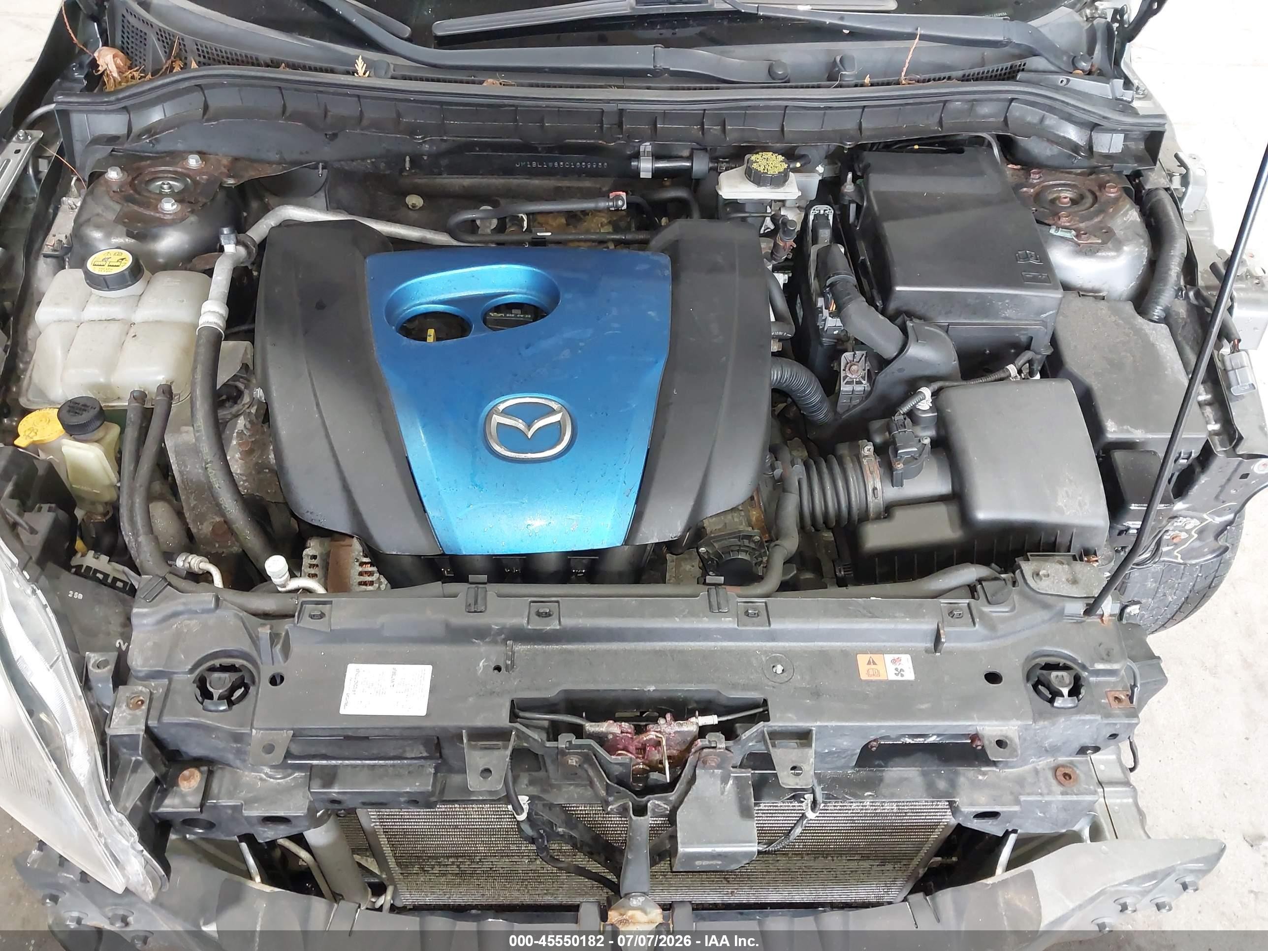 2012 Mazda Mazda3 I Grand Touring Серый vin: JM1BL1W85C1659936