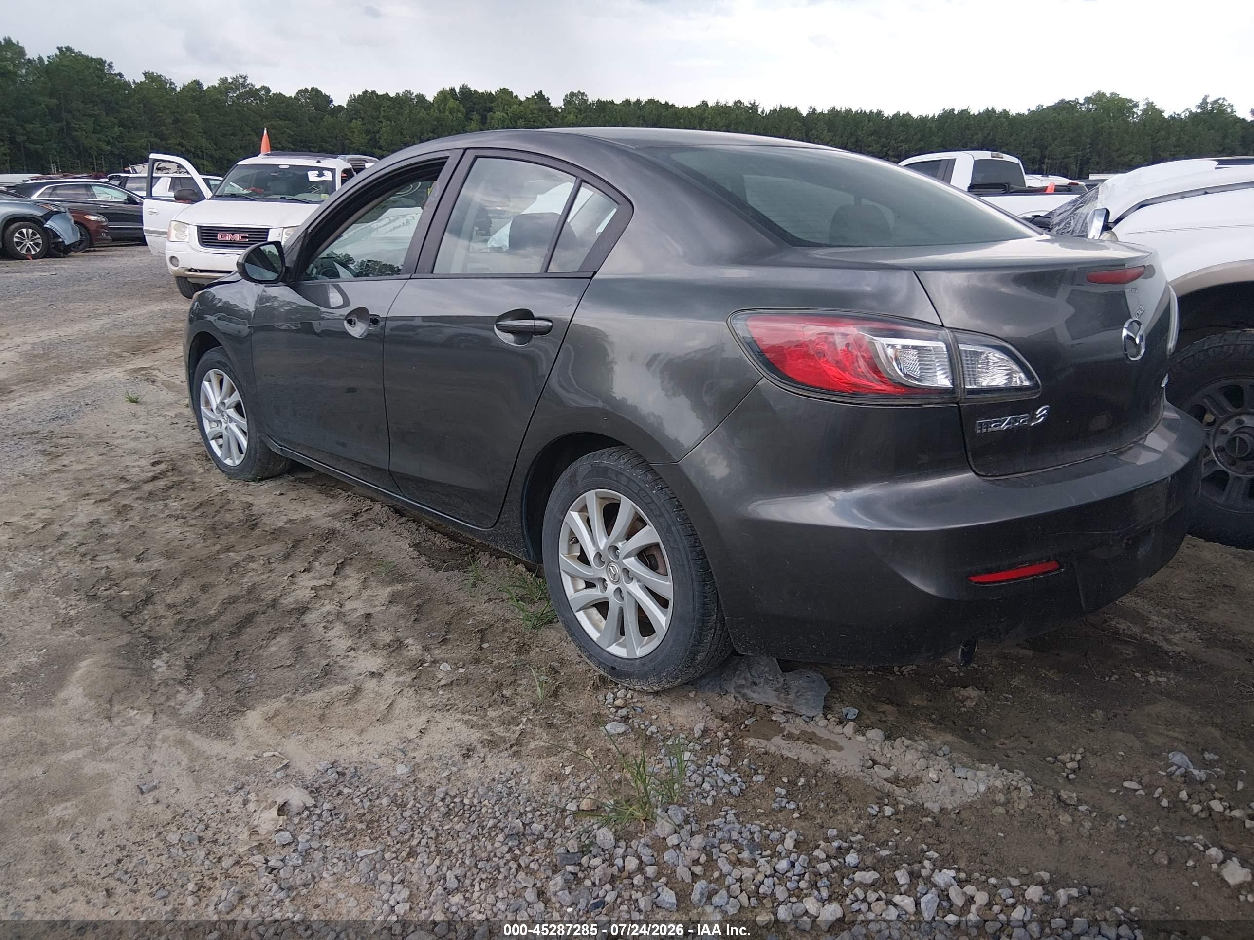 2012 Mazda Mazda3 I Grand Touring Black vin: JM1BL1W88C1537698