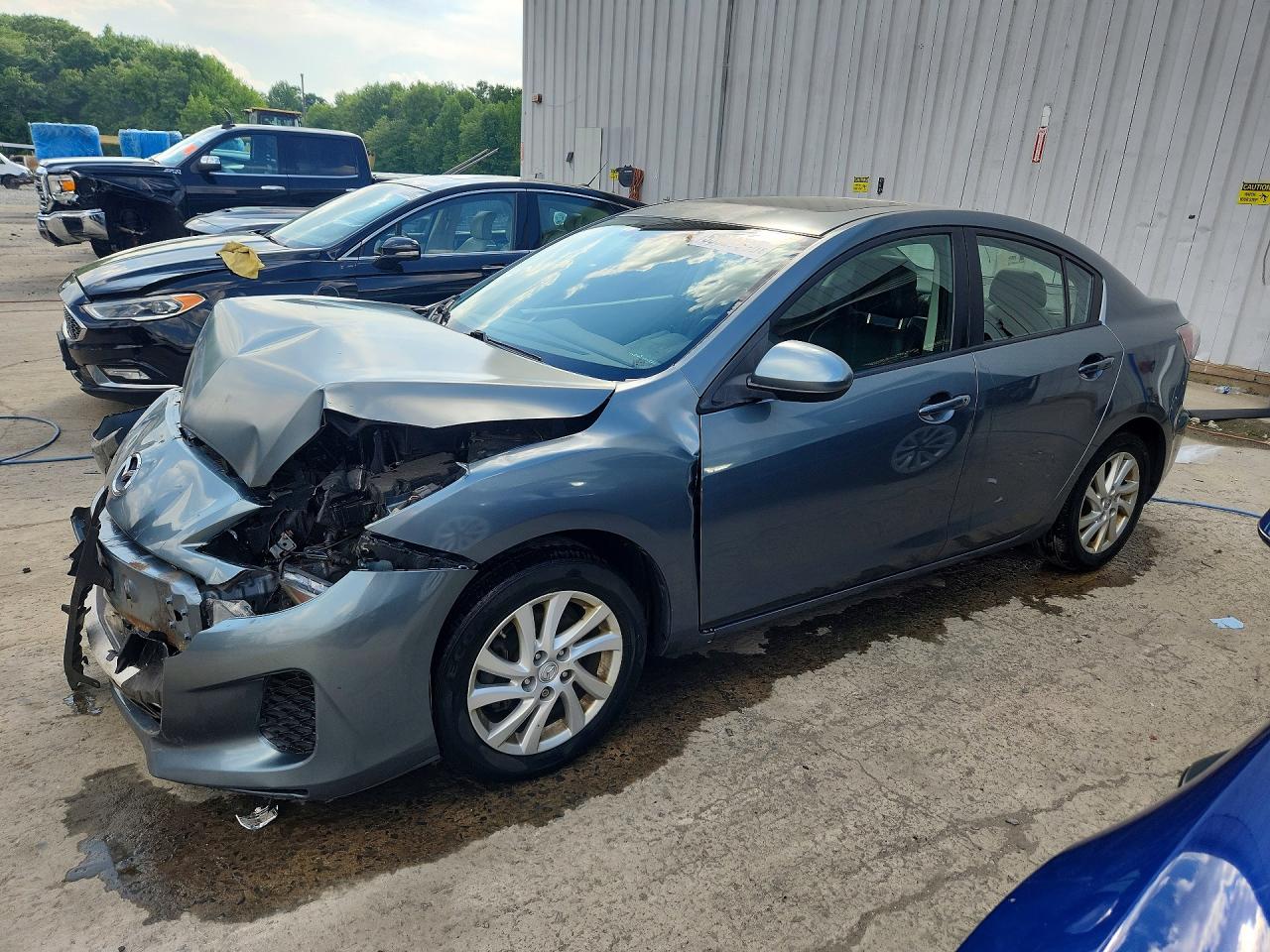 2012 Mazda 3 I Teal vin: JM1BL1W88C1656013