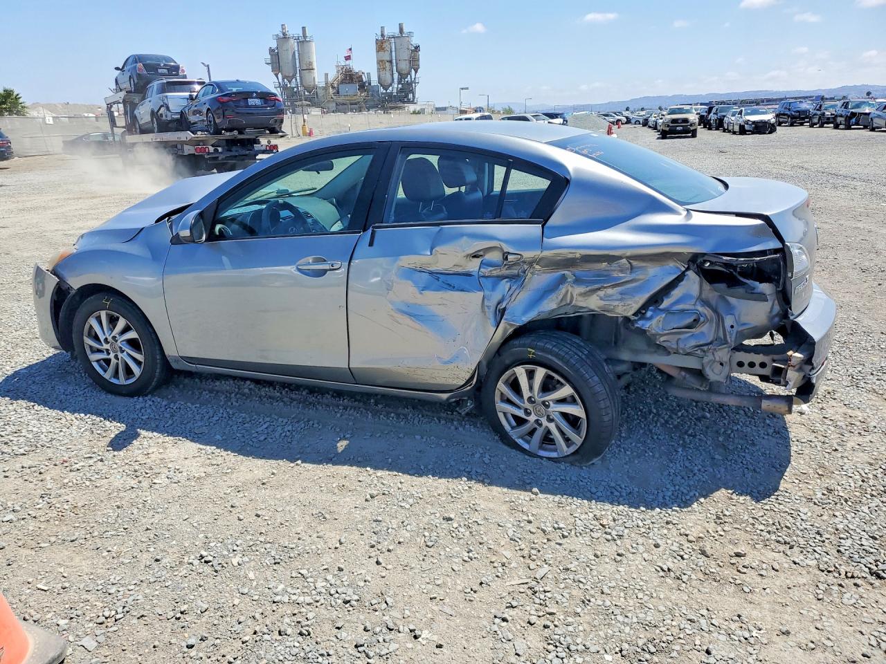 2012 Mazda 3 I Gray vin: JM1BL1W8XC1650133