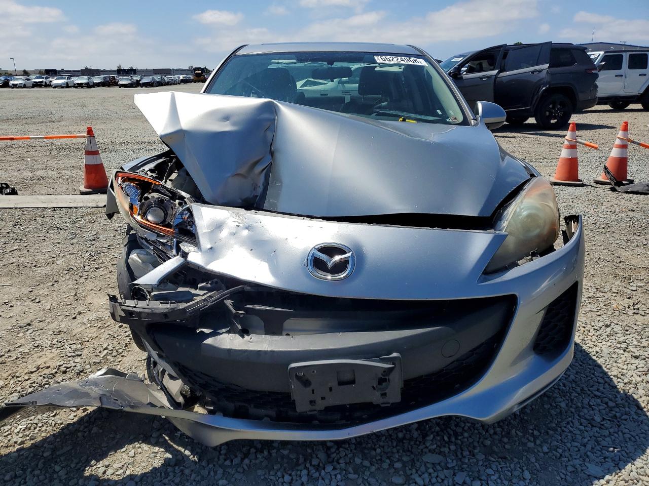 2012 Mazda 3 I Gray vin: JM1BL1W8XC1650133