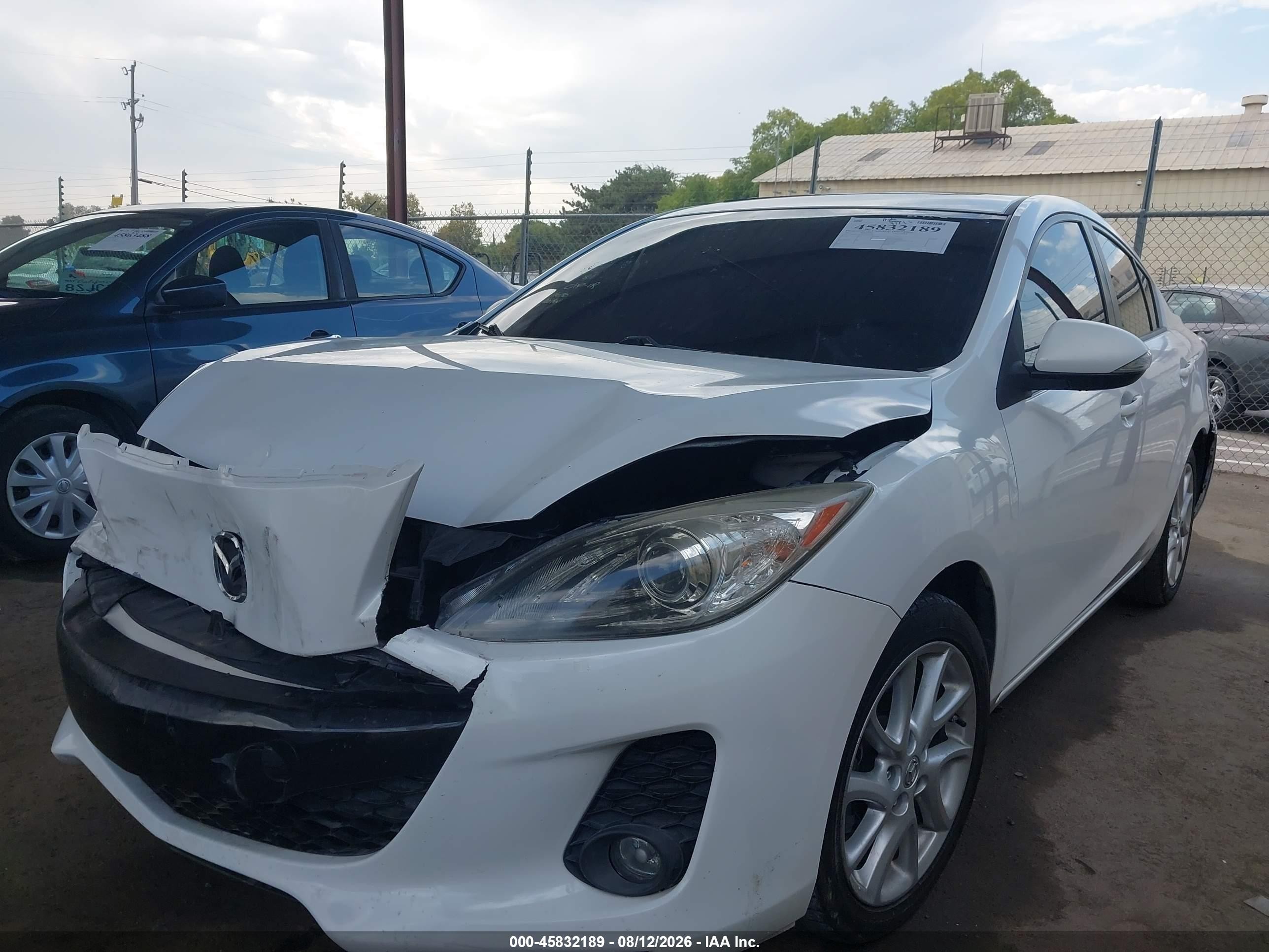2012 Mazda Mazda3 S Grand Touring White vin: JM1BL1W94C1672749