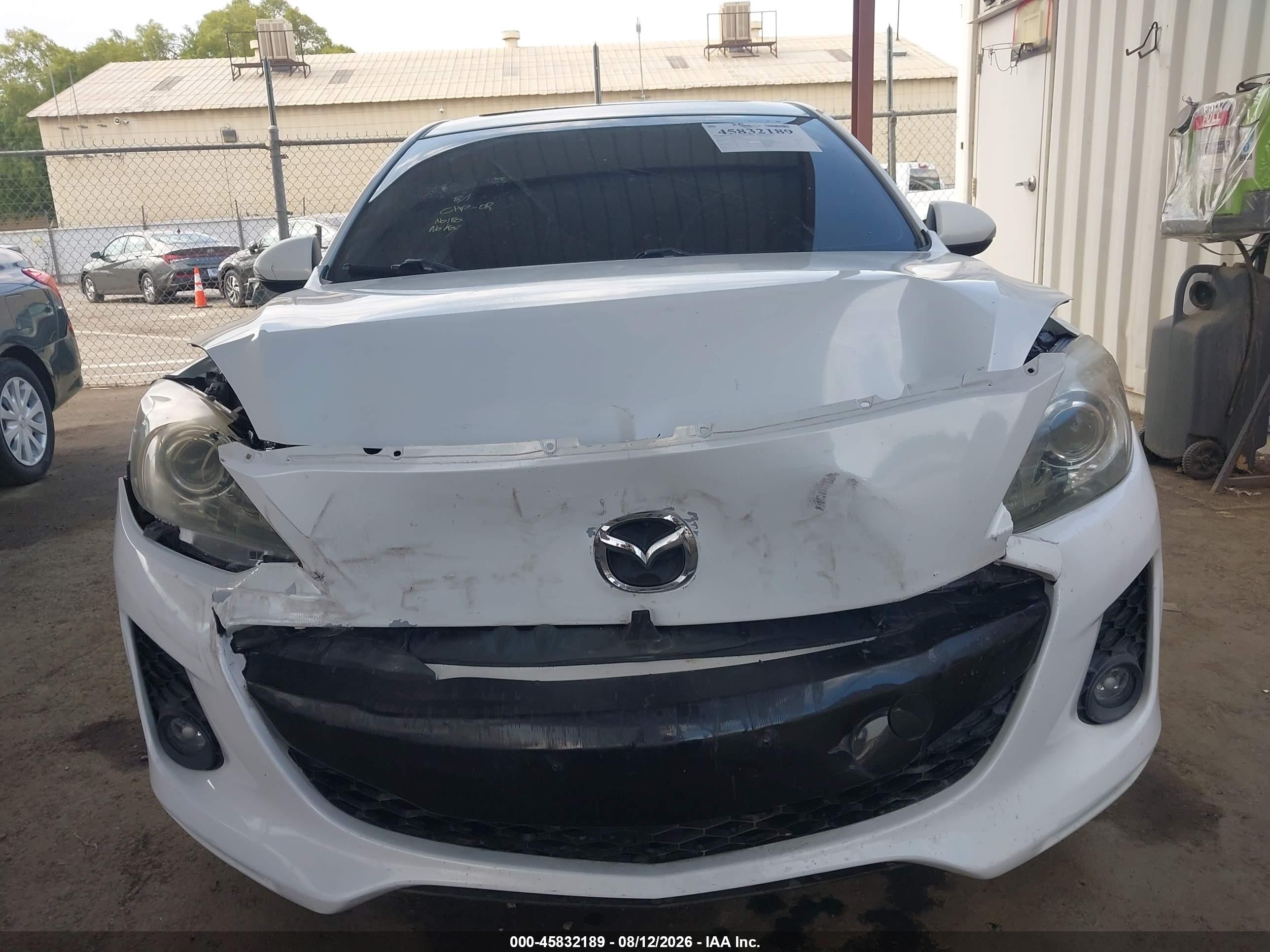 2012 Mazda Mazda3 S Grand Touring White vin: JM1BL1W94C1672749