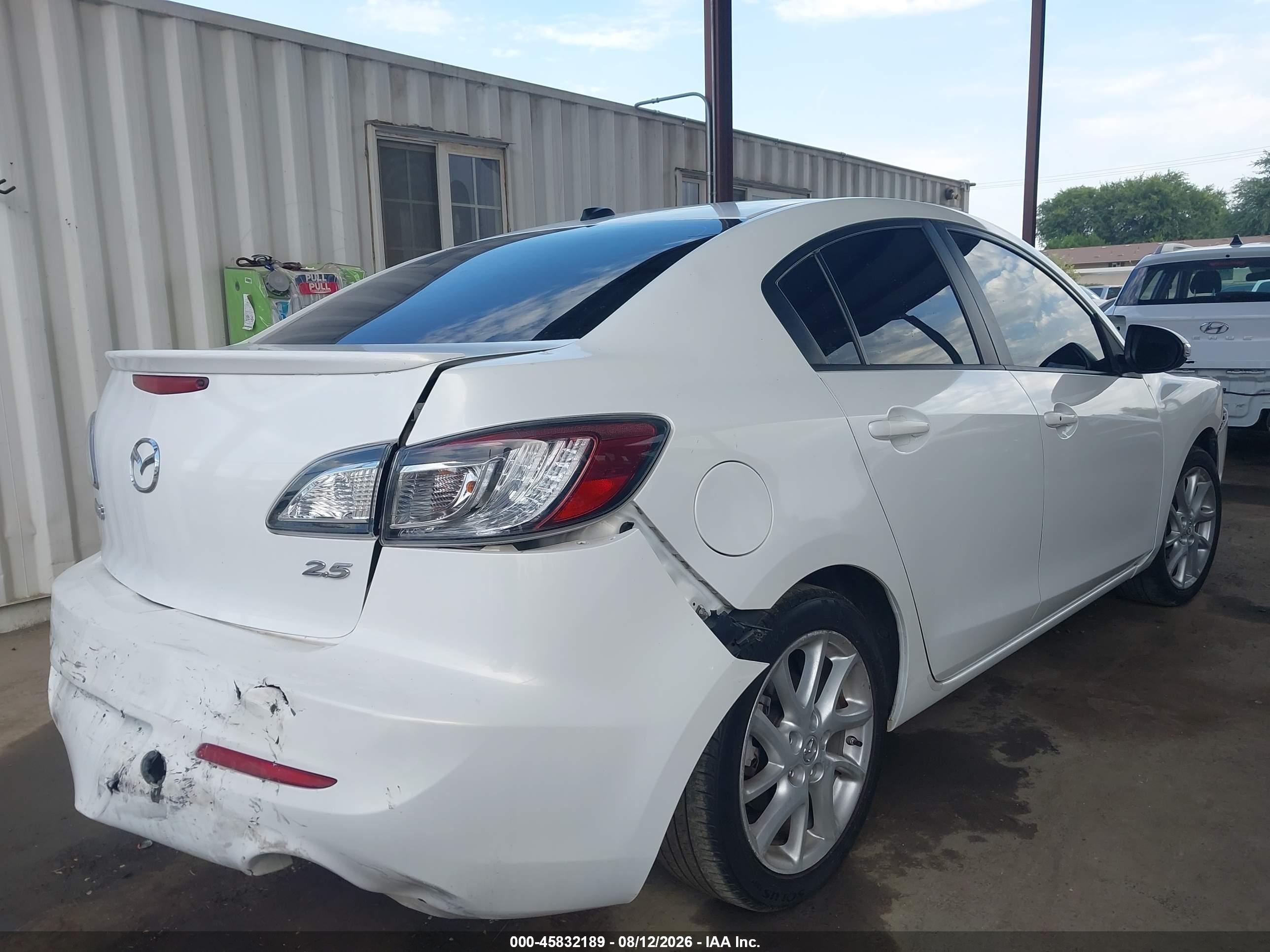2012 Mazda Mazda3 S Grand Touring White vin: JM1BL1W94C1672749