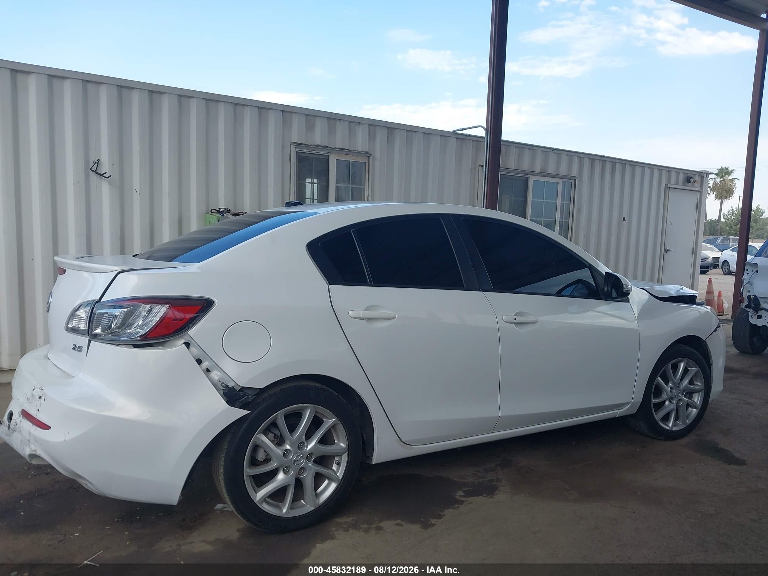 2012 Mazda Mazda3 S Grand Touring White vin: JM1BL1W94C1672749
