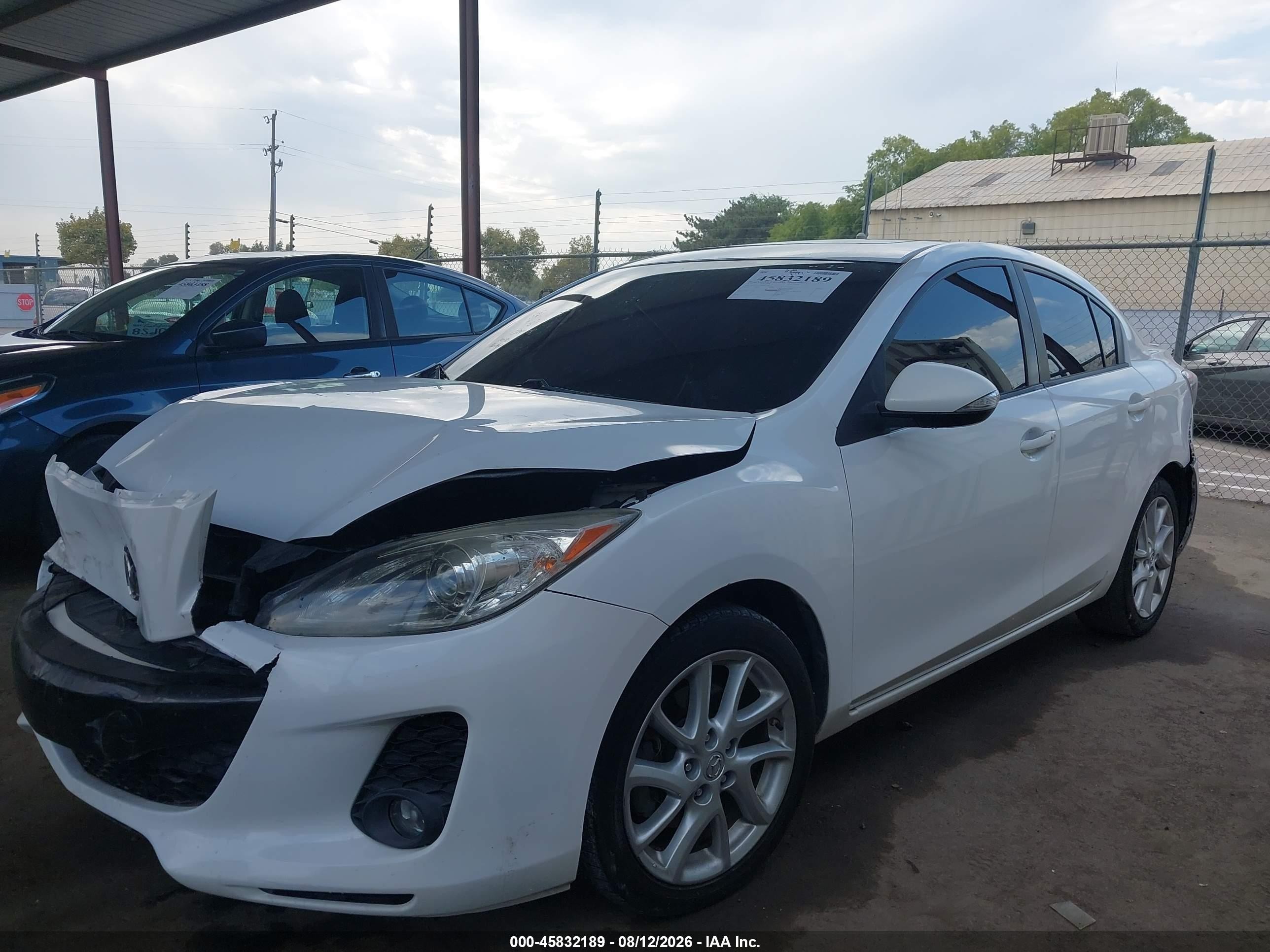 2012 Mazda Mazda3 S Grand Touring White vin: JM1BL1W94C1672749