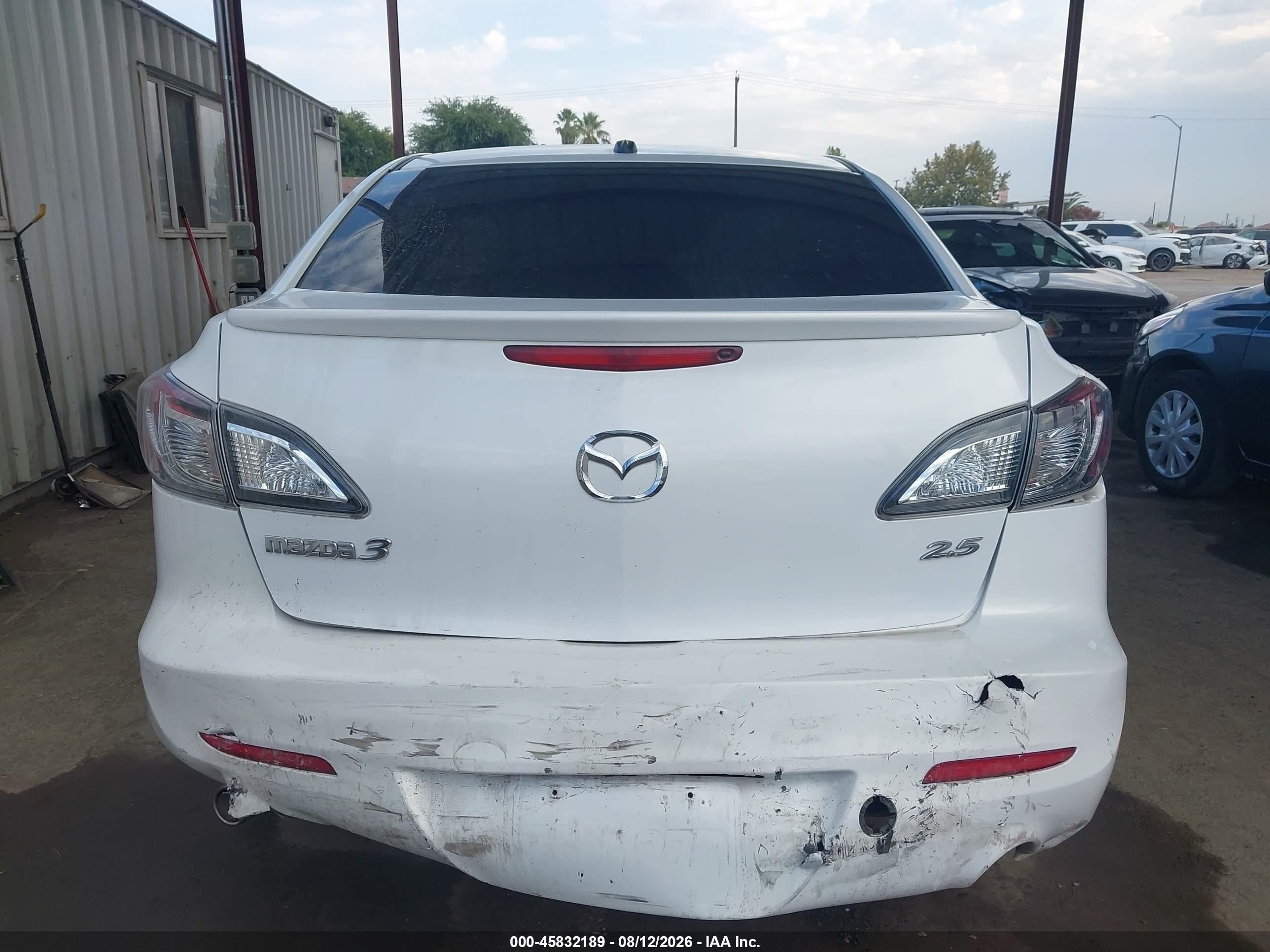 2012 Mazda Mazda3 S Grand Touring White vin: JM1BL1W94C1672749