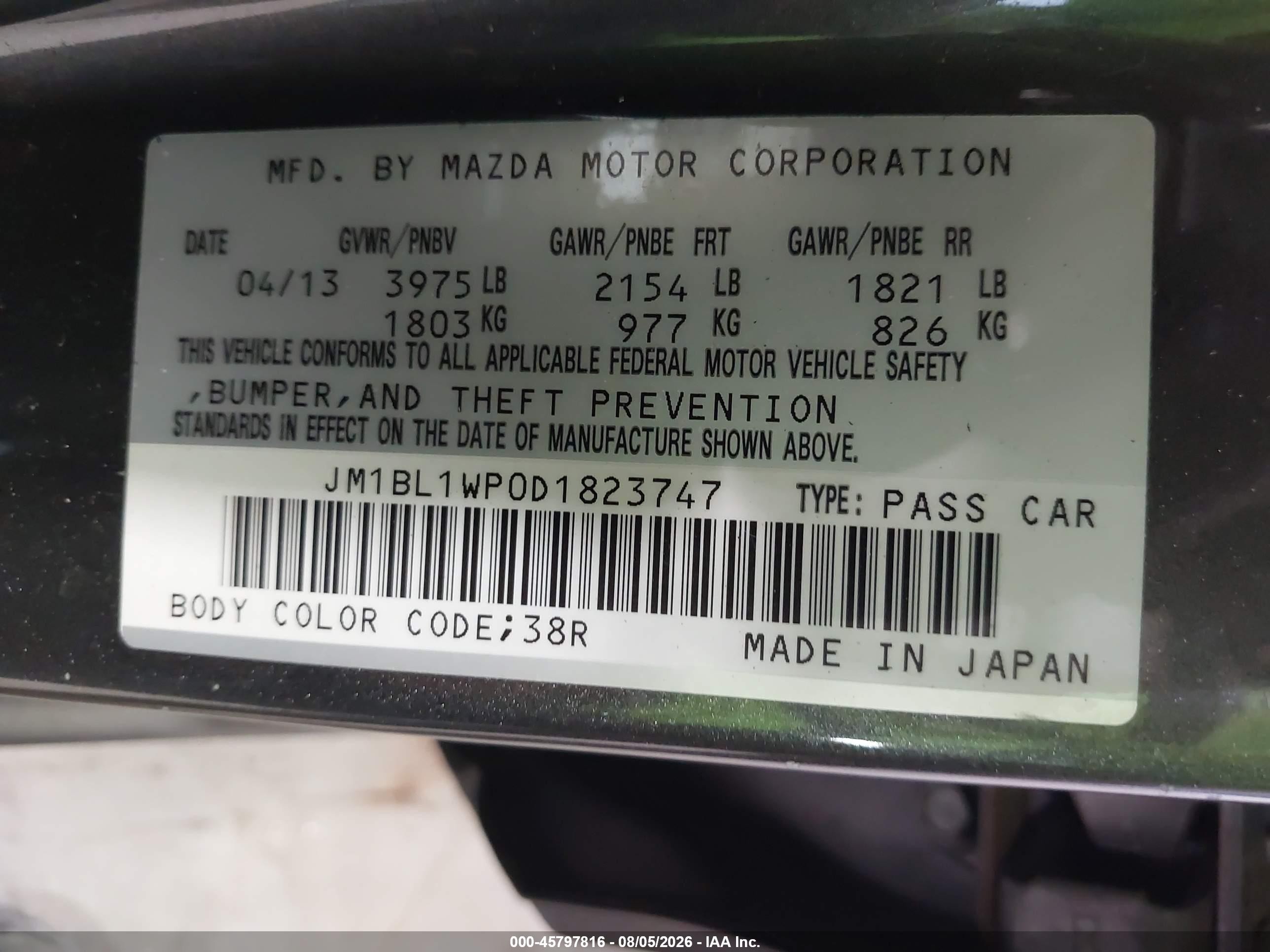 2013 Mazda Mazda3 I Grand Touring Gray vin: JM1BL1WP0D1823747