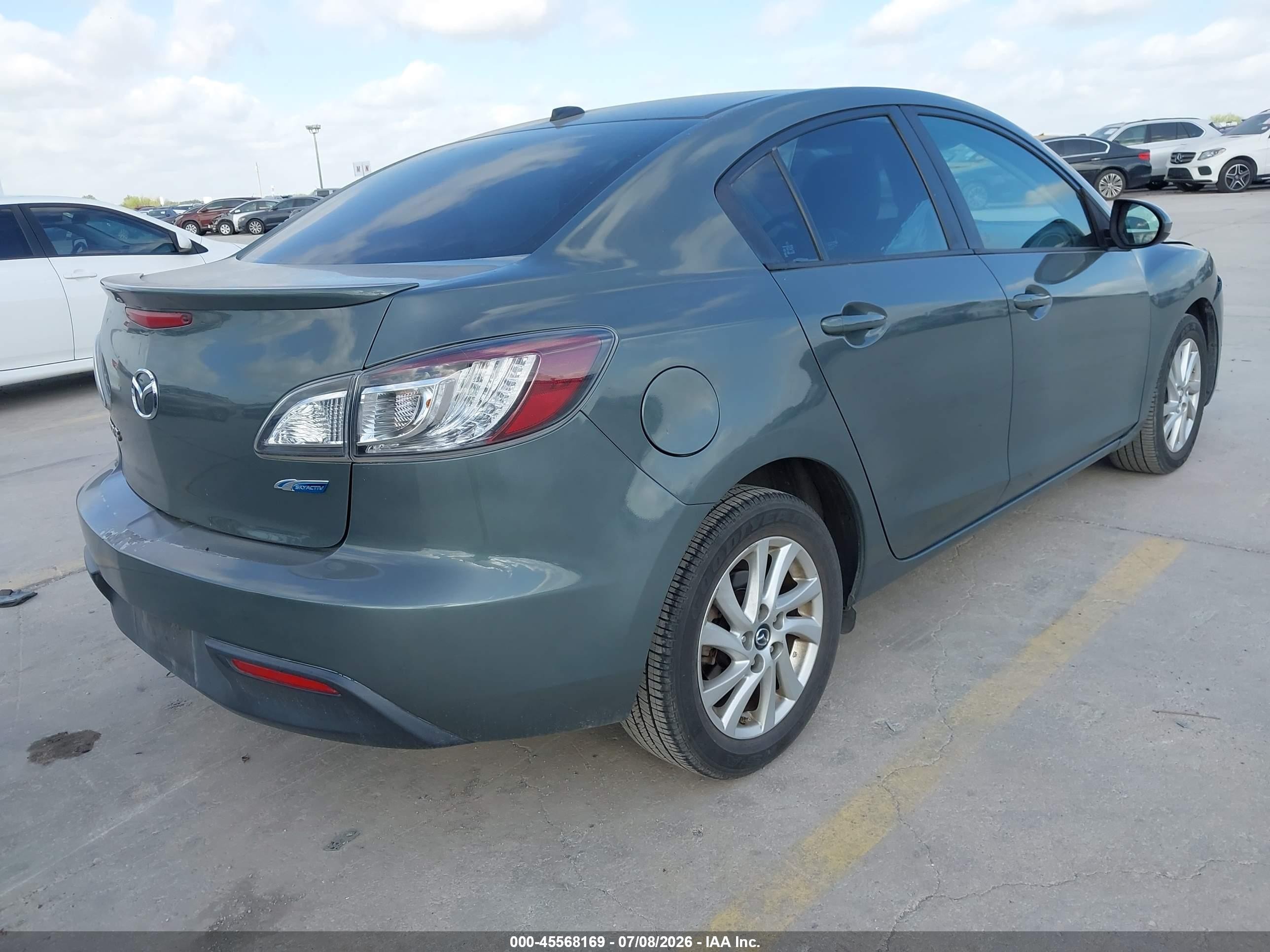 2013 Mazda Mazda3 I Grand Touring Серый vin: JM1BL1WP1D1786255