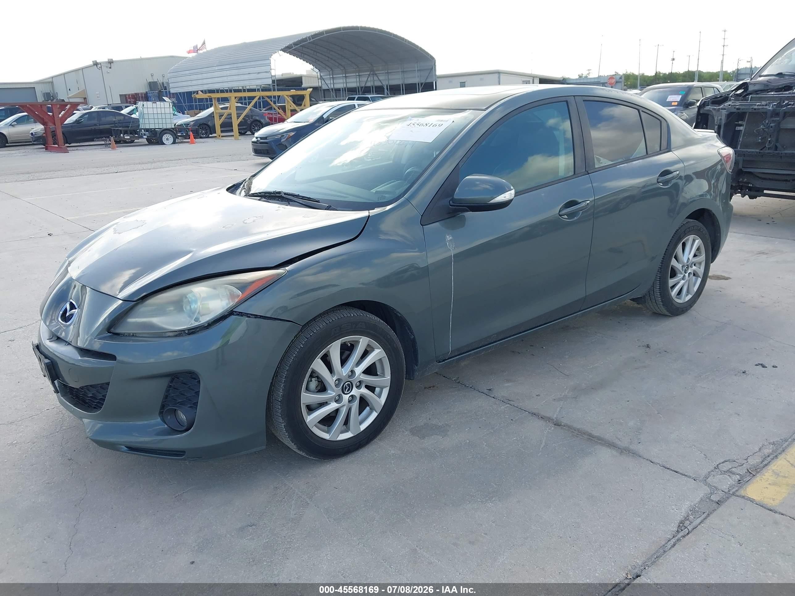 2013 Mazda Mazda3 I Grand Touring Серый vin: JM1BL1WP1D1786255