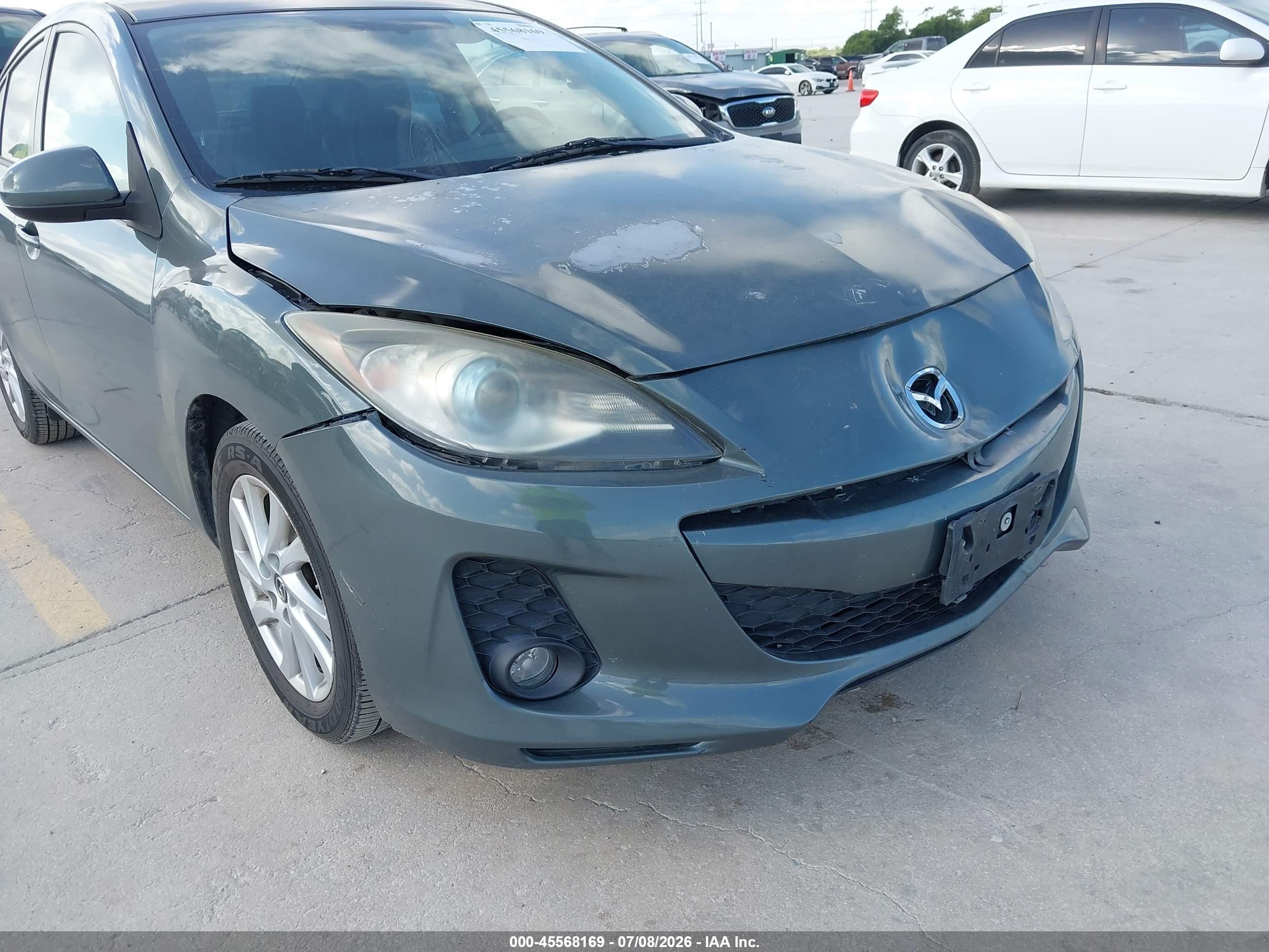 2013 Mazda Mazda3 I Grand Touring Серый vin: JM1BL1WP1D1786255