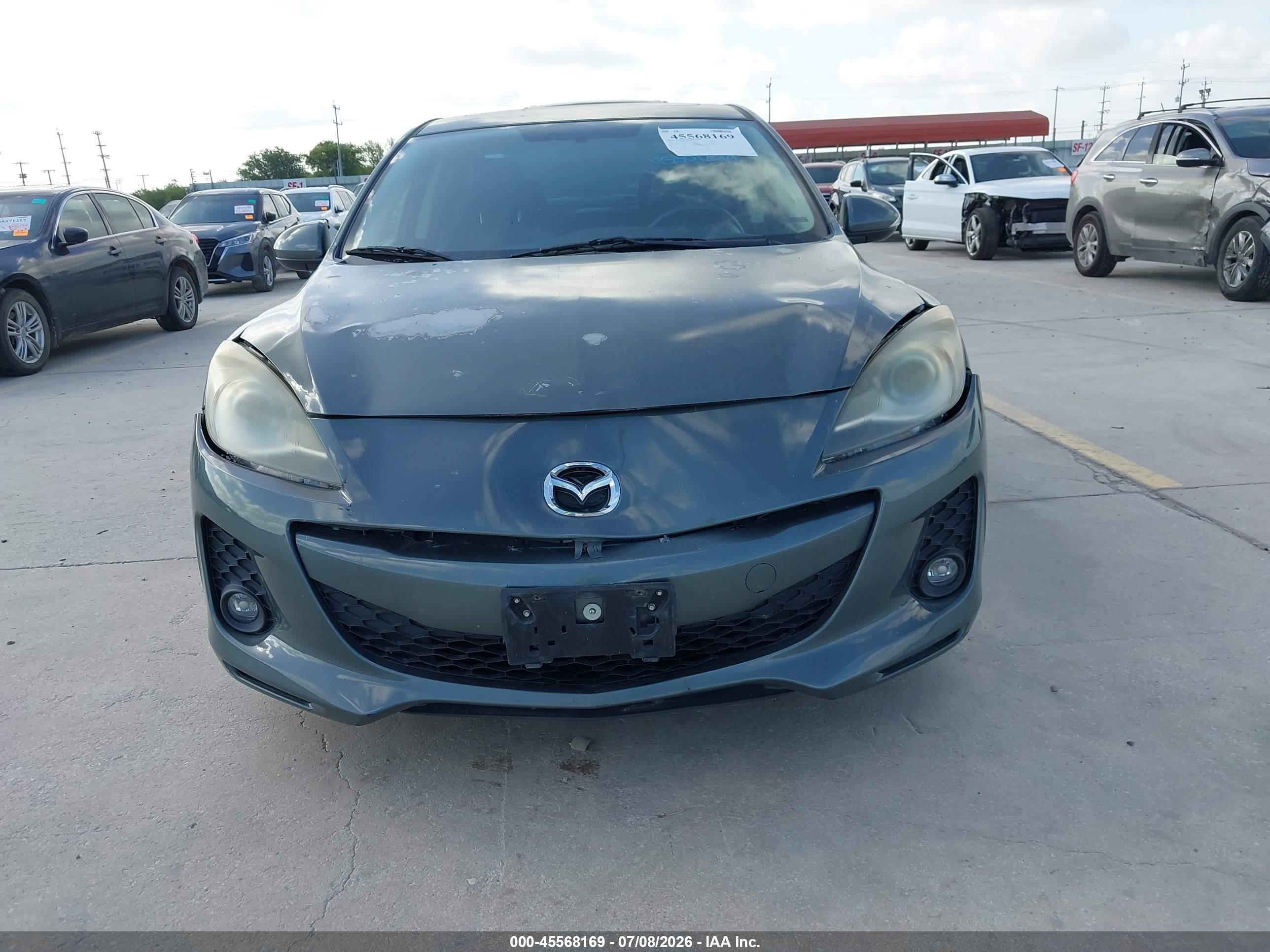 2013 Mazda Mazda3 I Grand Touring Серый vin: JM1BL1WP1D1786255