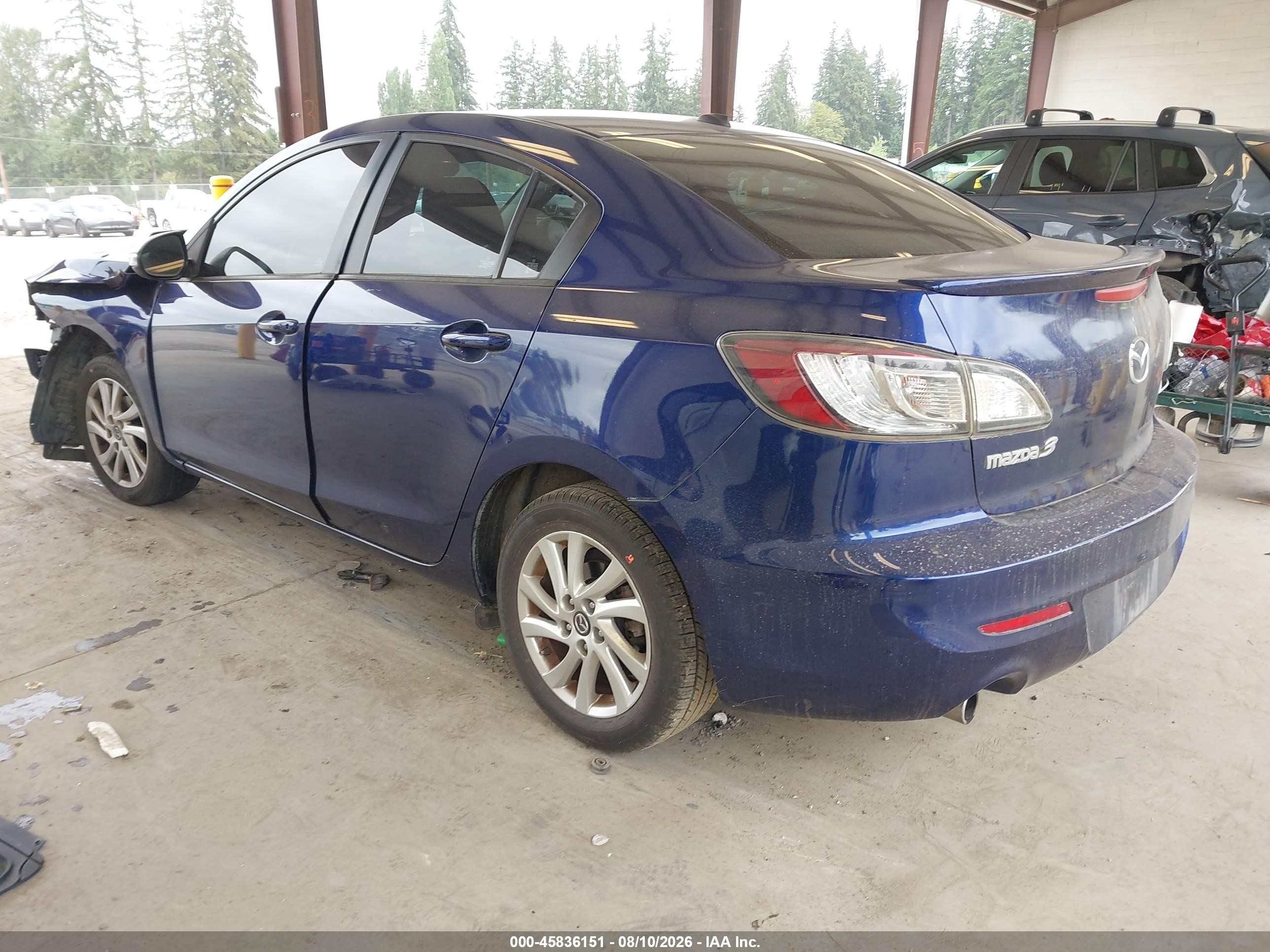 2013 Mazda Mazda3 I Grand Touring Синий vin: JM1BL1WP3D1775354