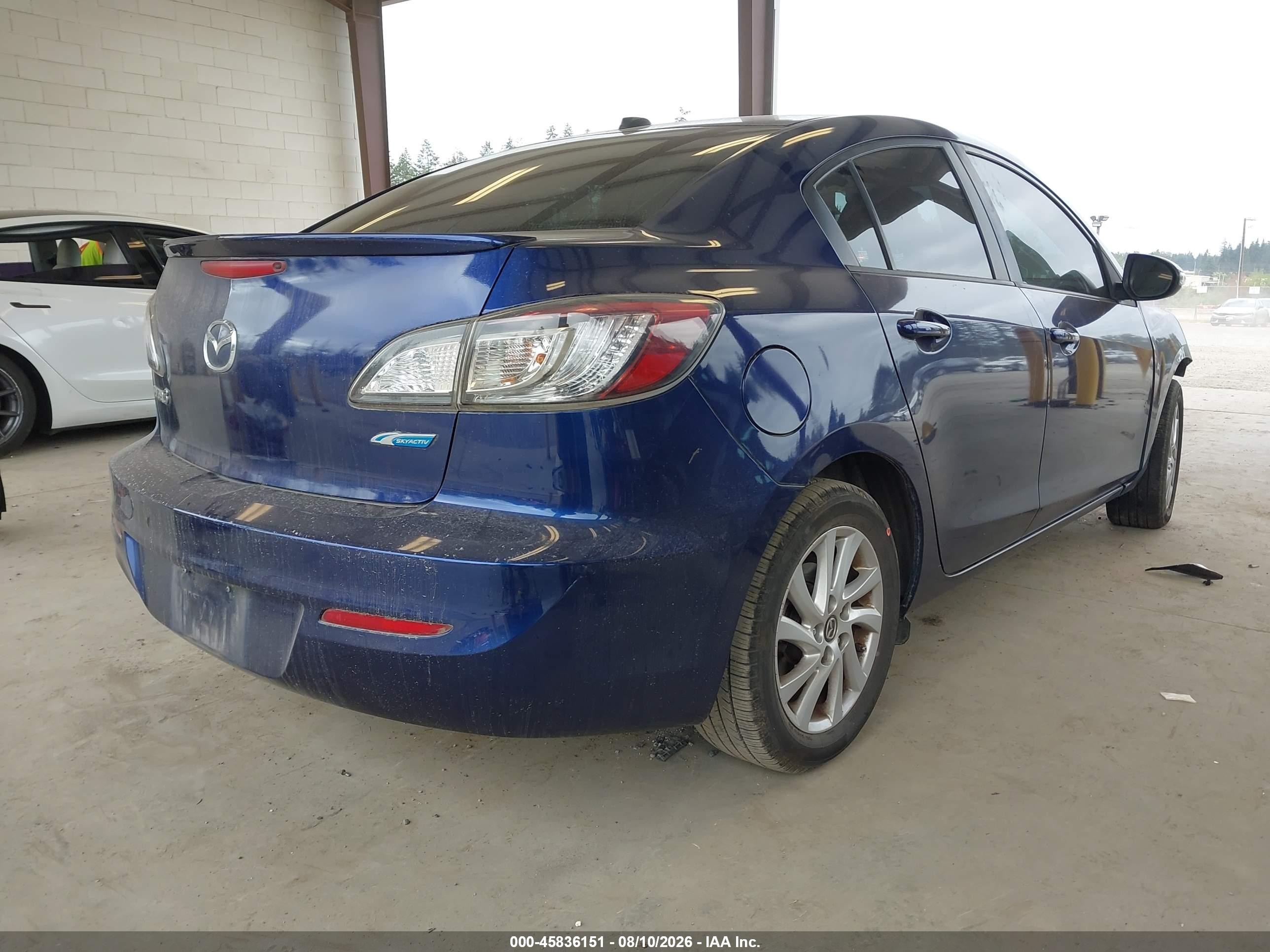 2013 Mazda Mazda3 I Grand Touring Синий vin: JM1BL1WP3D1775354