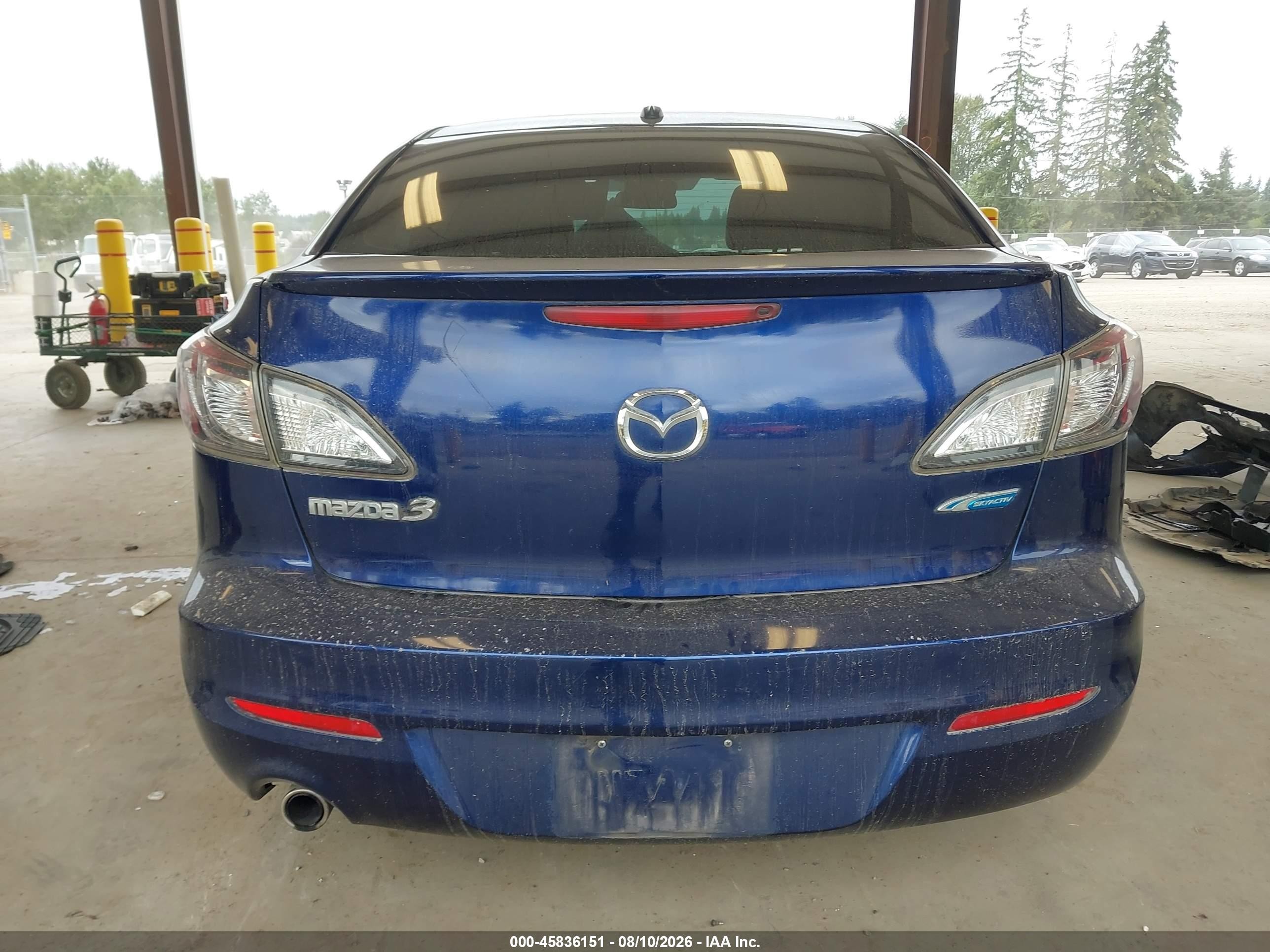 2013 Mazda Mazda3 I Grand Touring Синий vin: JM1BL1WP3D1775354
