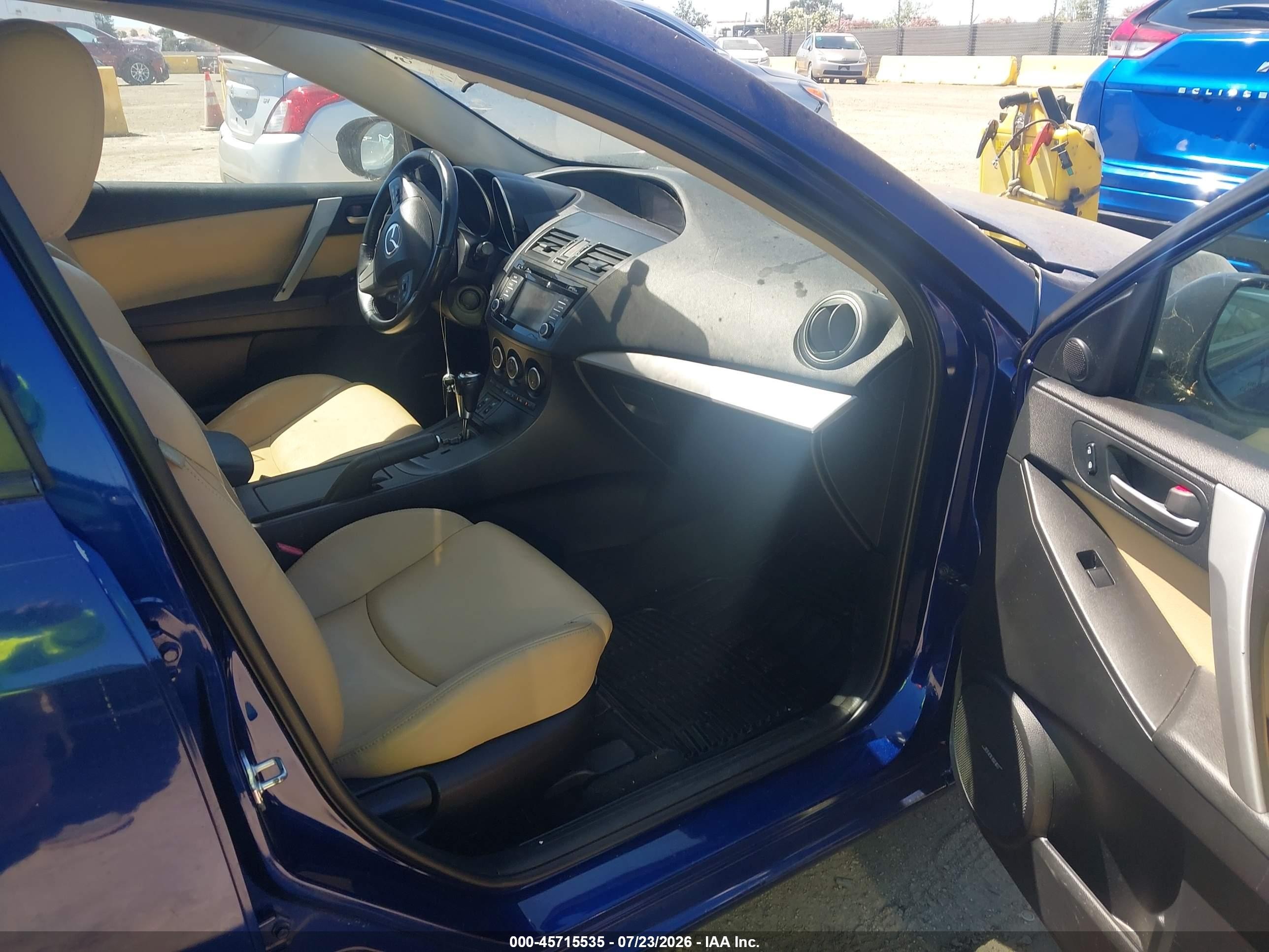 2013 Mazda Mazda3 I Grand Touring Blue vin: JM1BL1WP4D1776299