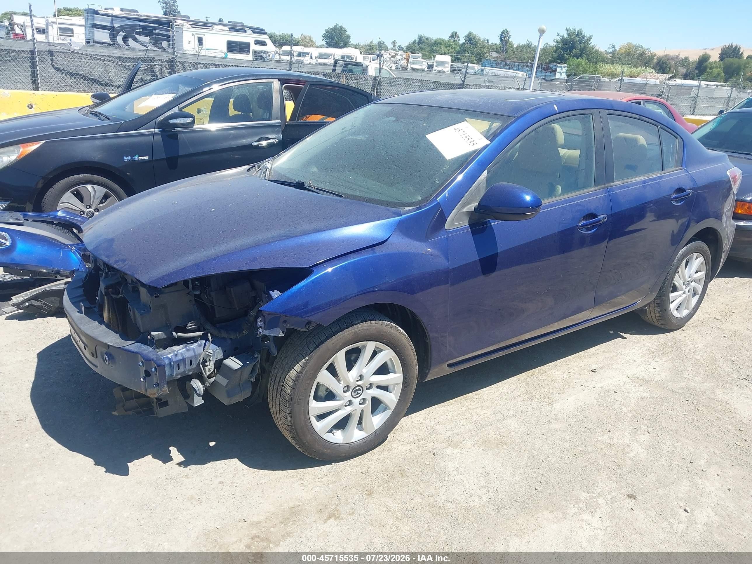 2013 Mazda Mazda3 I Grand Touring Blue vin: JM1BL1WP4D1776299