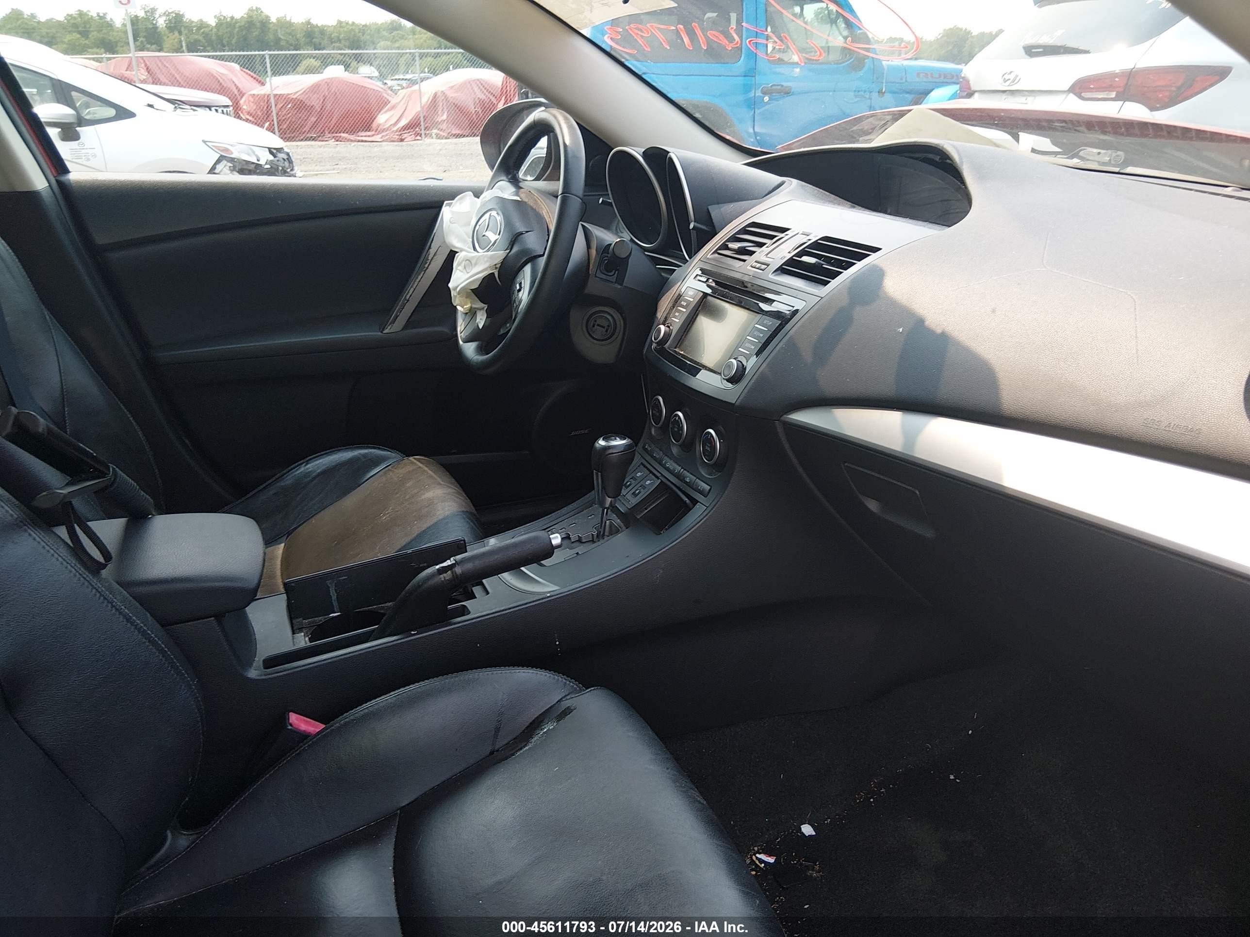 2013 Mazda Mazda3 I Grand Touring Красный vin: JM1BL1WP5D1740041