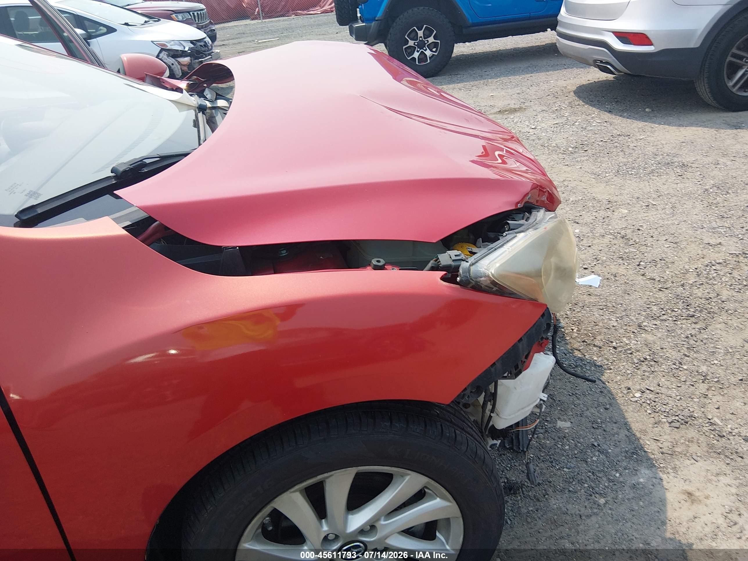 2013 Mazda Mazda3 I Grand Touring Красный vin: JM1BL1WP5D1740041
