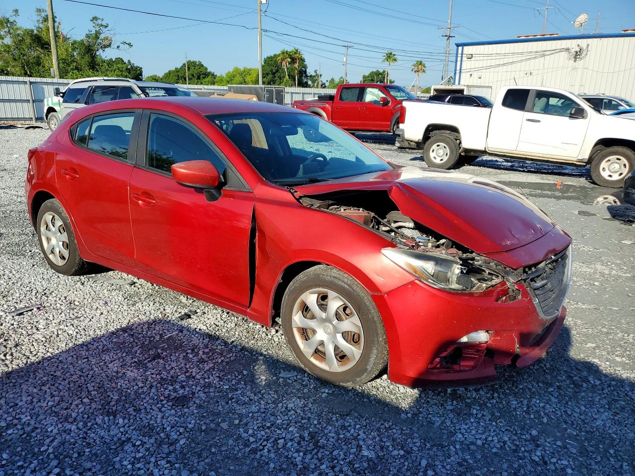 2015 Mazda 3 Sport Red vin: JM1BM1K70F1224322